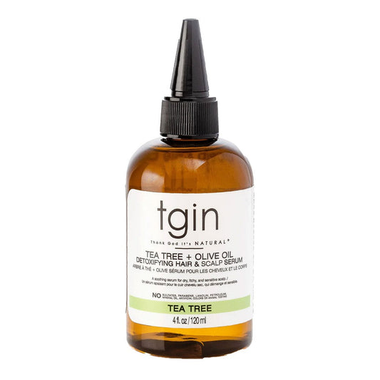 White Smoke TGIN TEA TREE + OLIVE OIL Detoxifying Hair &amp; Scalp Serum (4oz)