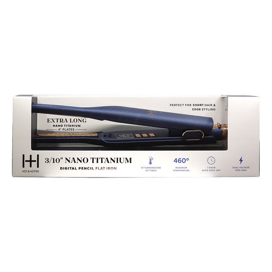 White Smoke ANNIE Hot &amp; Hotter Nano Titanium Digital Pencil Flat Iron