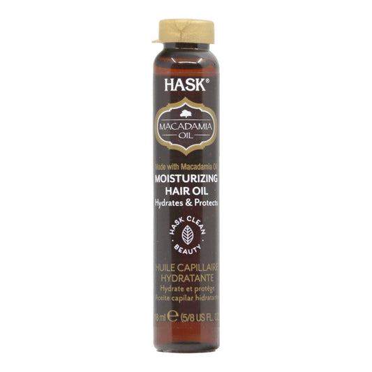 Dark Slate Gray HASK Macadamia Oil Moisturizing Shine Hair Oil Vial (18ml)