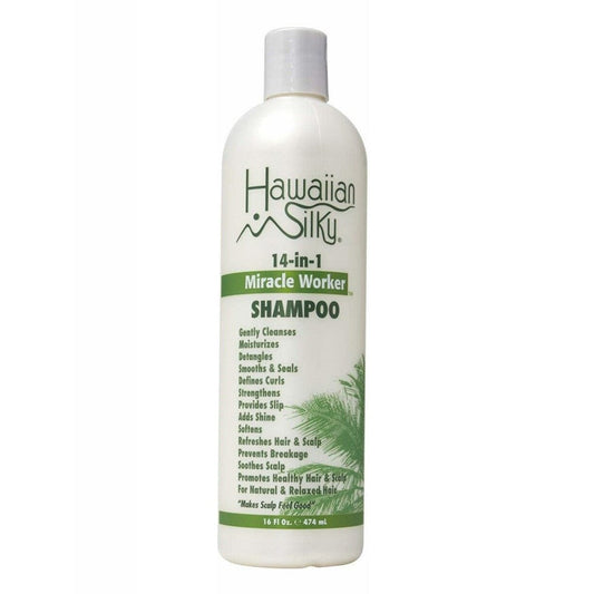 White Smoke HAWAIIAN SILKY Miracle Worker 14 in 1 Shampoo (16oz)