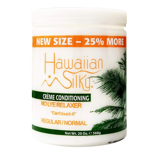 White Smoke HAWAIIAN SILKY No Lye Relaxer Jar[Reg] (20oz)