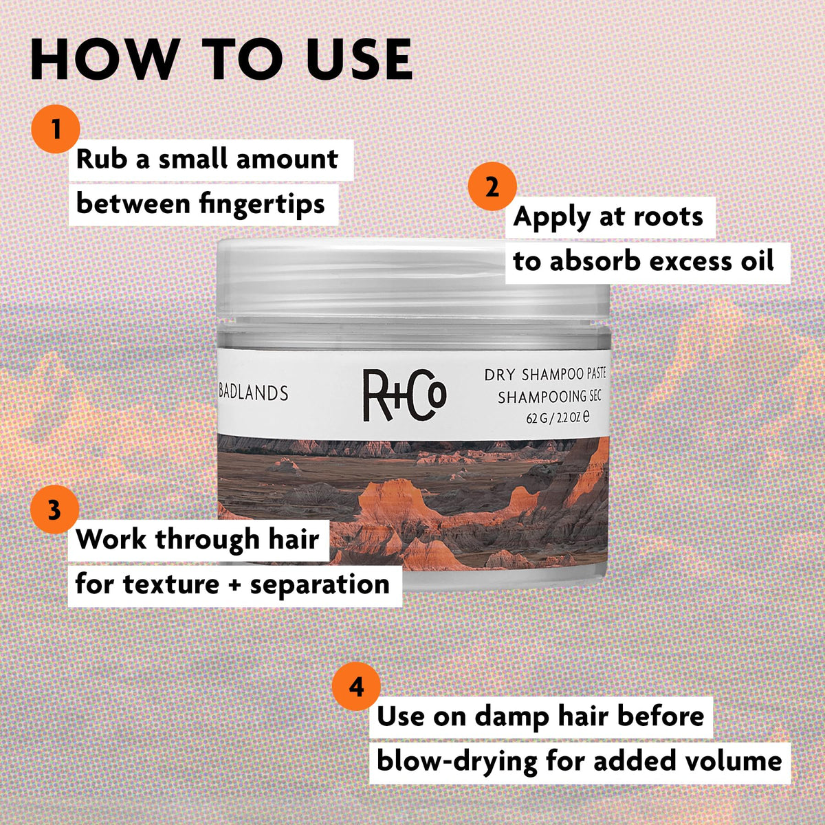 Gray R+Co BADLANDS Styling Paste, Relative Paradise Scent