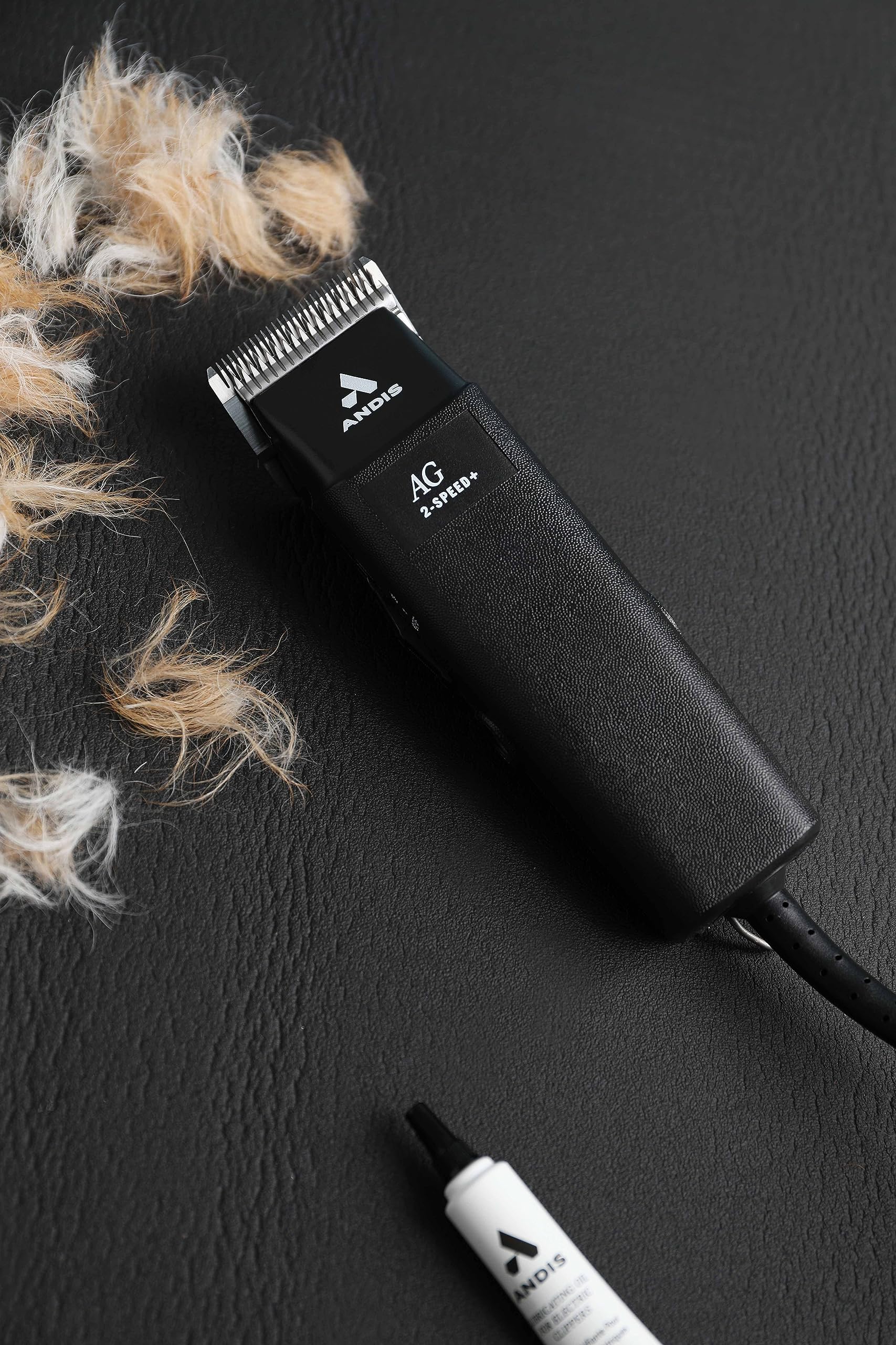 Dark Slate Gray Andis 12845 Ultra-Light 2-Speed Professional-Grade Detachable Blade Clipper, Animal/Dog Grooming, for All Coats & Breeds, AG, Black