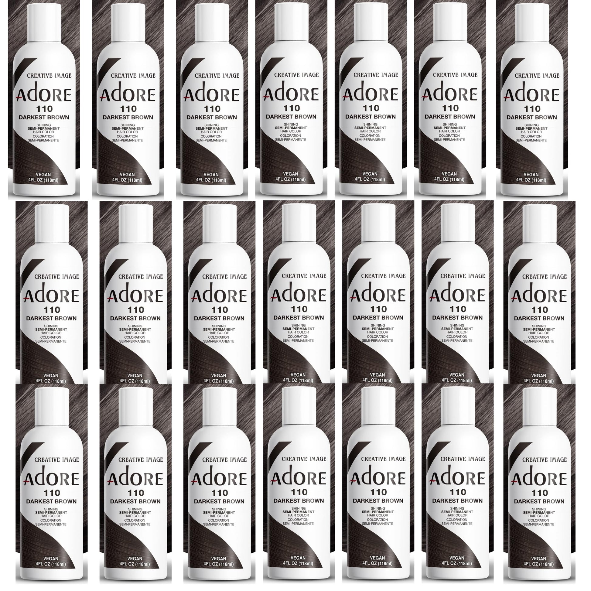 White Smoke Adore 110 Darkest Brown (Pack of 24)