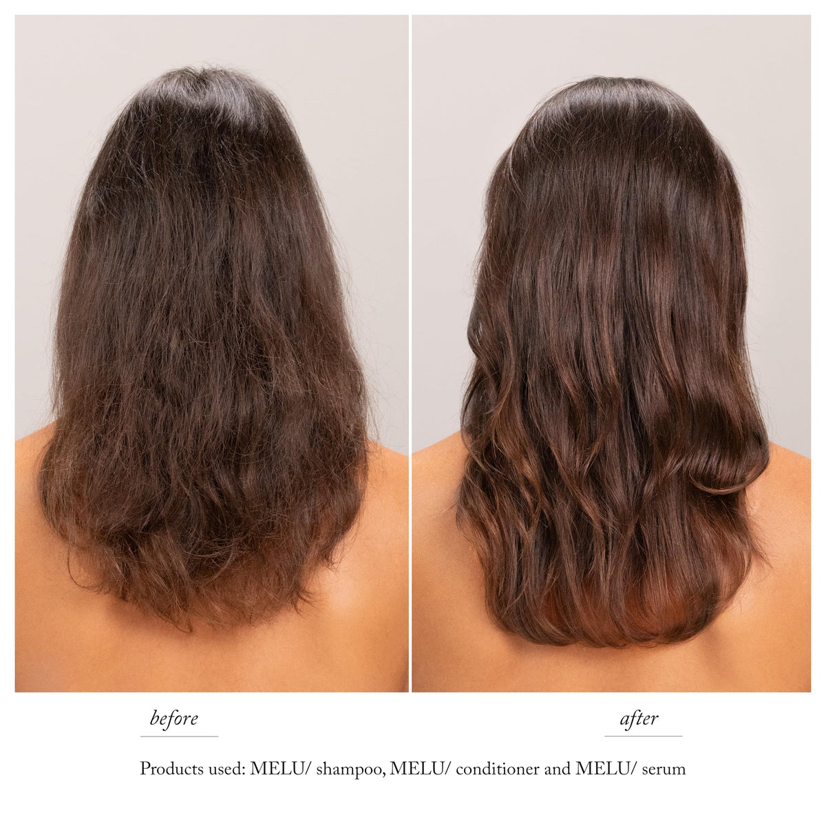 Light Gray MELU/Conditioner Anti-Breakage For Damaged And Long Hair, Travel Size
