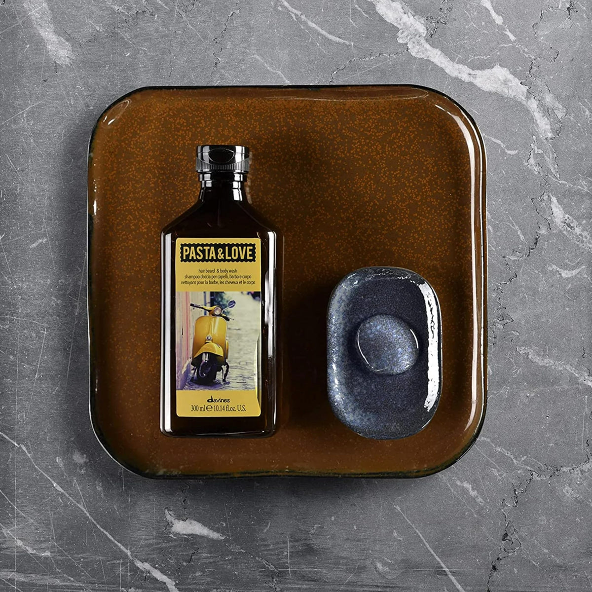 Dim Gray Davines Pasta & Love Hair Beard & Body Wash 3-In-1 Daily Hydrating Cleanser