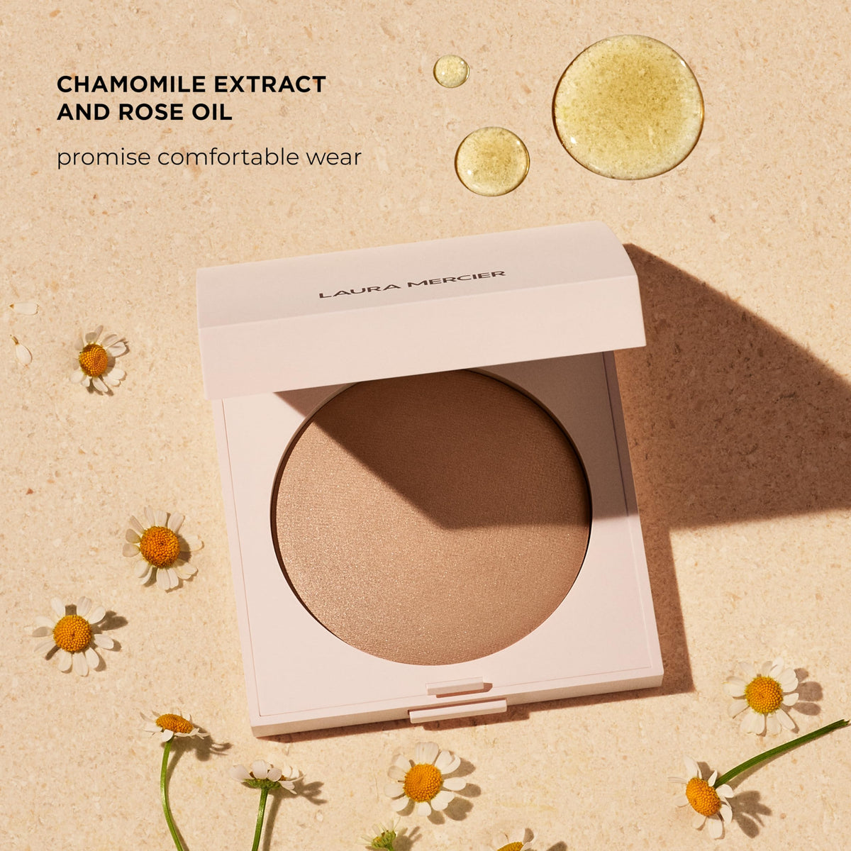 Wheat Laura Mercier Real Flawless Pressed Powder, Translucent Deep, 0.25 oz