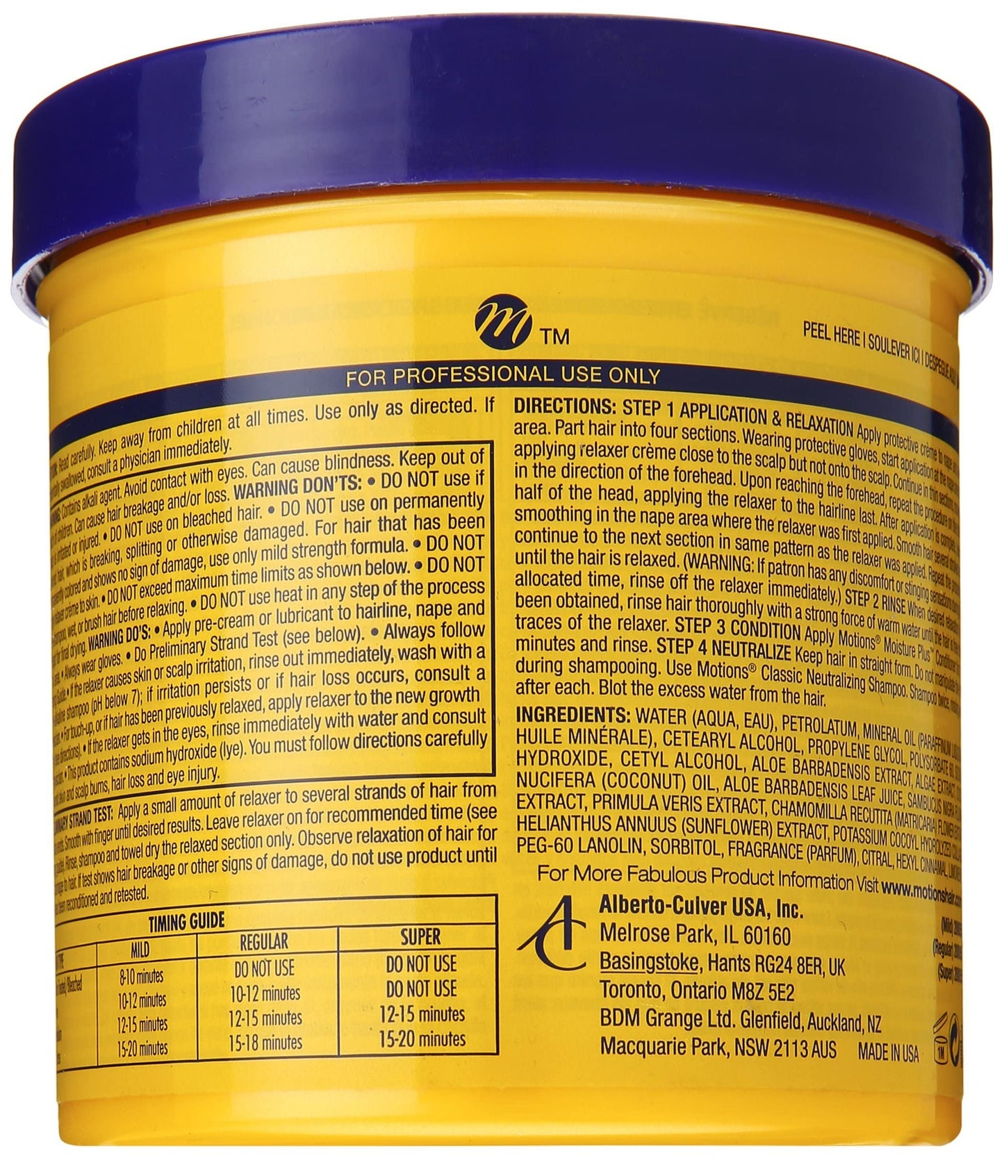 Goldenrod Motions Professional Hair Relaxer Smooth & Silken Super, 15oz, 15 Oz