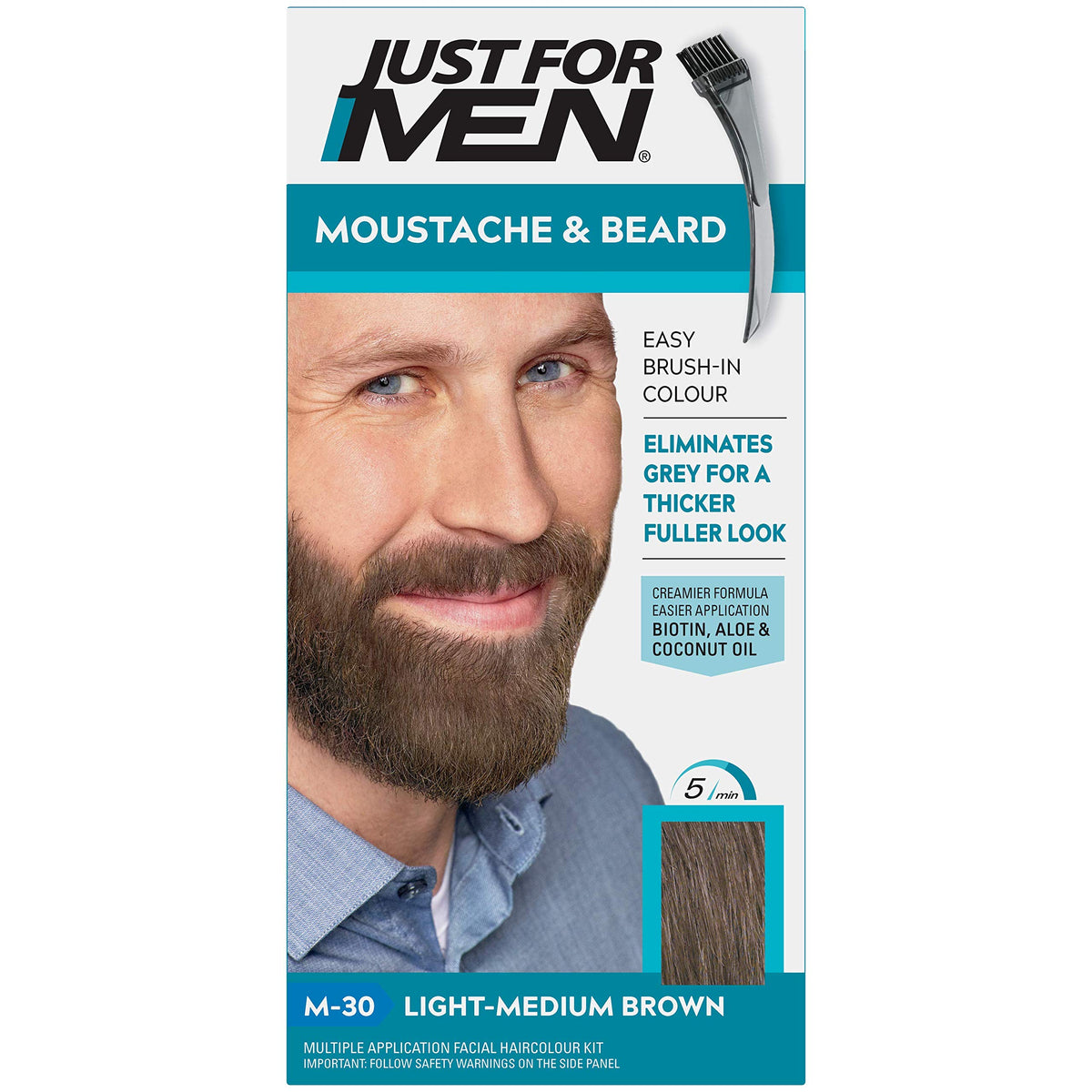 Lavender Just for Men M30 Light Medium Brown Hair Color 28.4 g