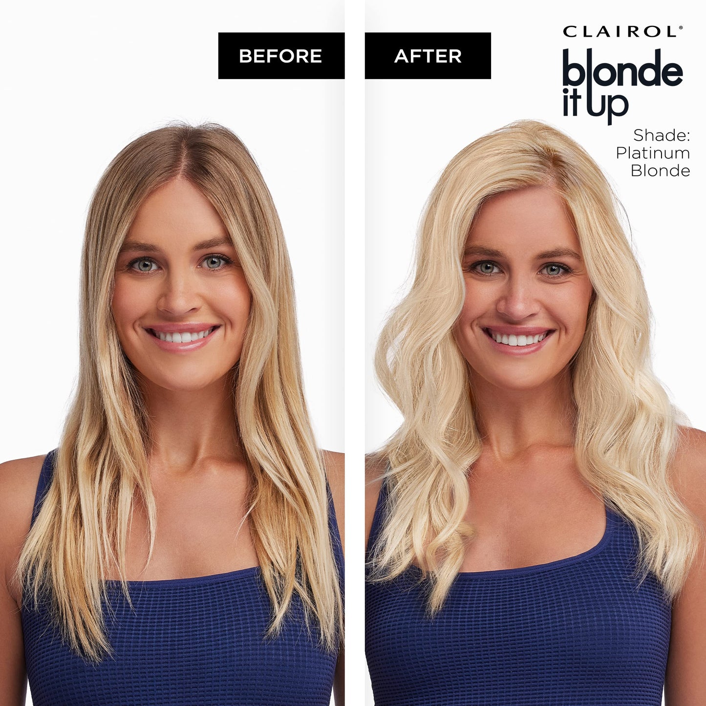 White Smoke Clairol Blonde It Up Permanent Hair Dye, Platinum Blonde Hair Color, Pack of 1