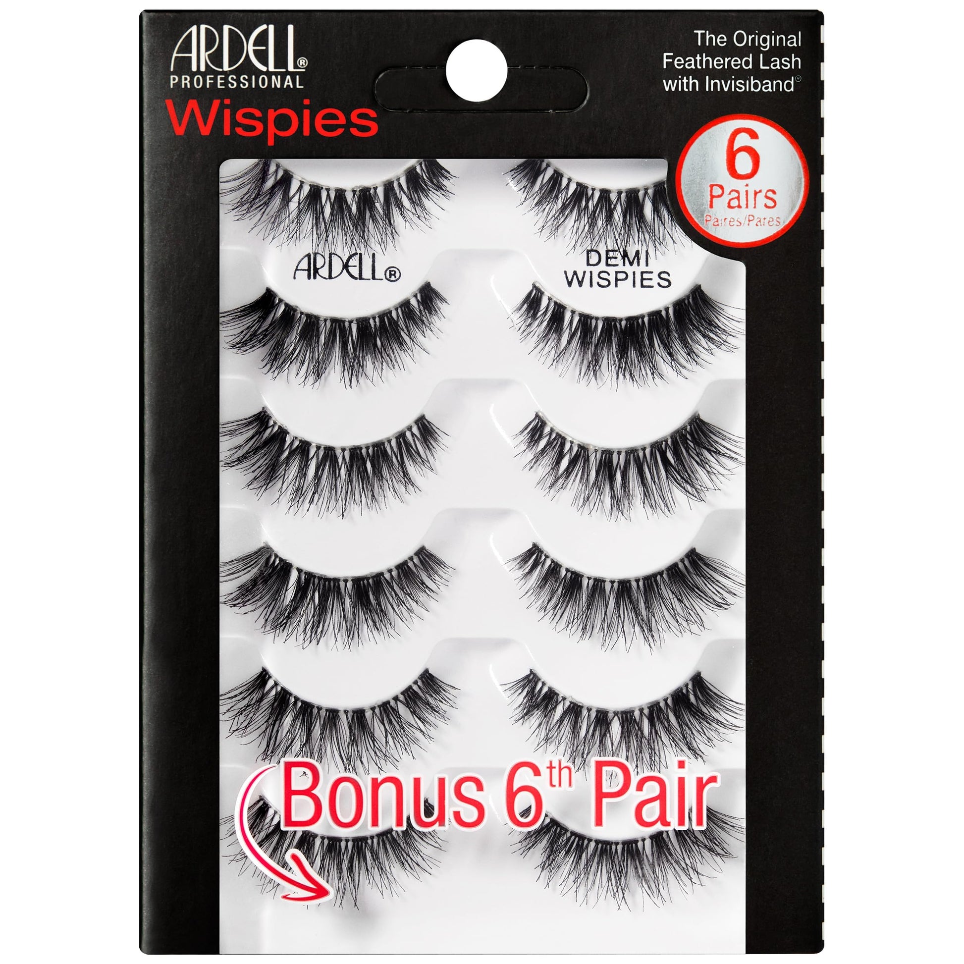 Lavender Ardell Demi Wispies Eyelashes – Multi-Dimensional, Eyelashes Natural Look, 6 Pairs