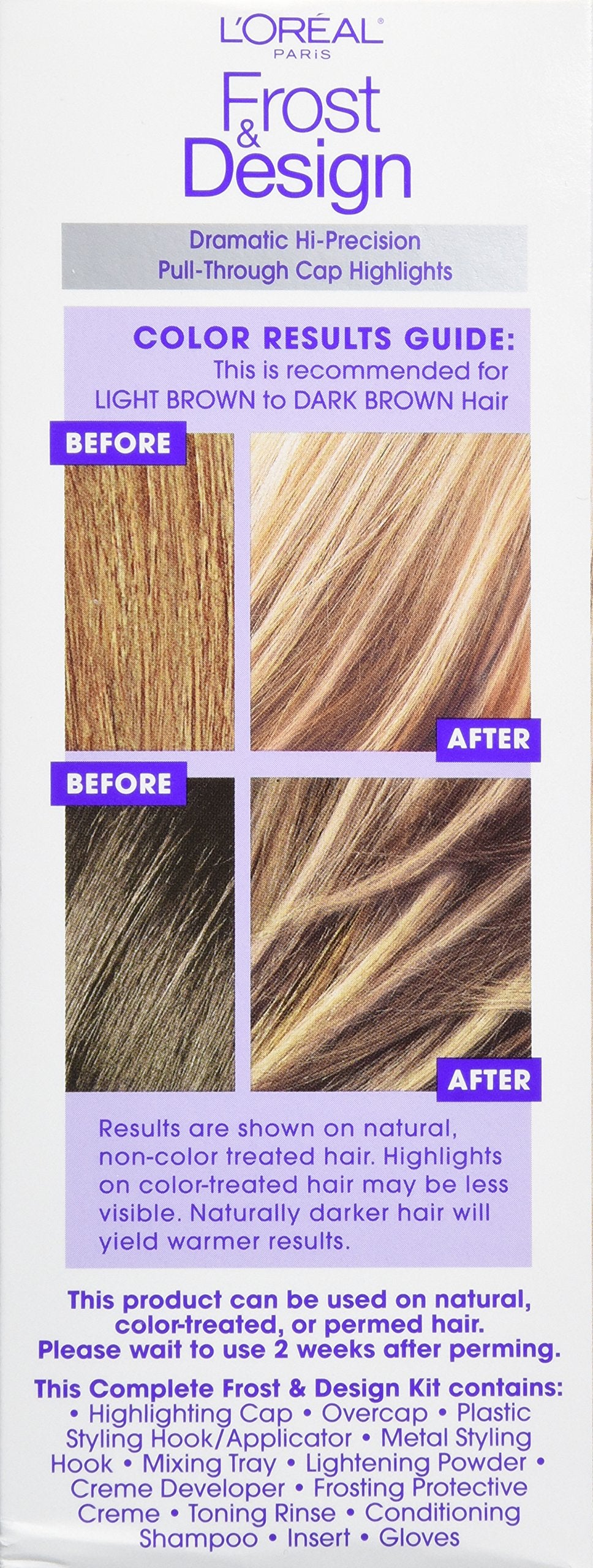 White Smoke L'Oreal Paris Professional Techniques Frost and Design, Caramel, 1-Count