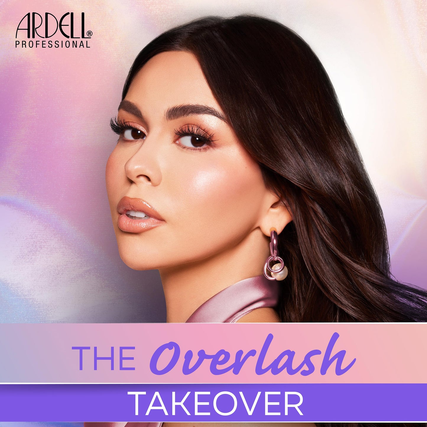 Black Ardell Press On Overlash 3D Fauxmink Volume 858 – Self Adhesive Lash Clusters, No Glue Needed Eyelashes, Pre Glued Cluster Eyelash Extensions, 1 Pack