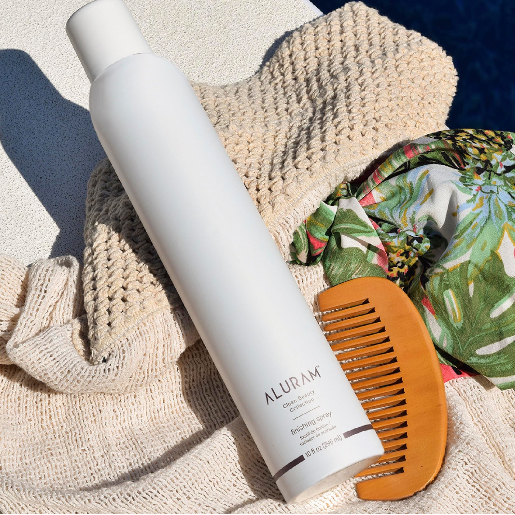 Gray ALURAM Finishing Spray, Long-Lasting Hold, Humidity Resistance for All Hair Types, 10 Fl Oz