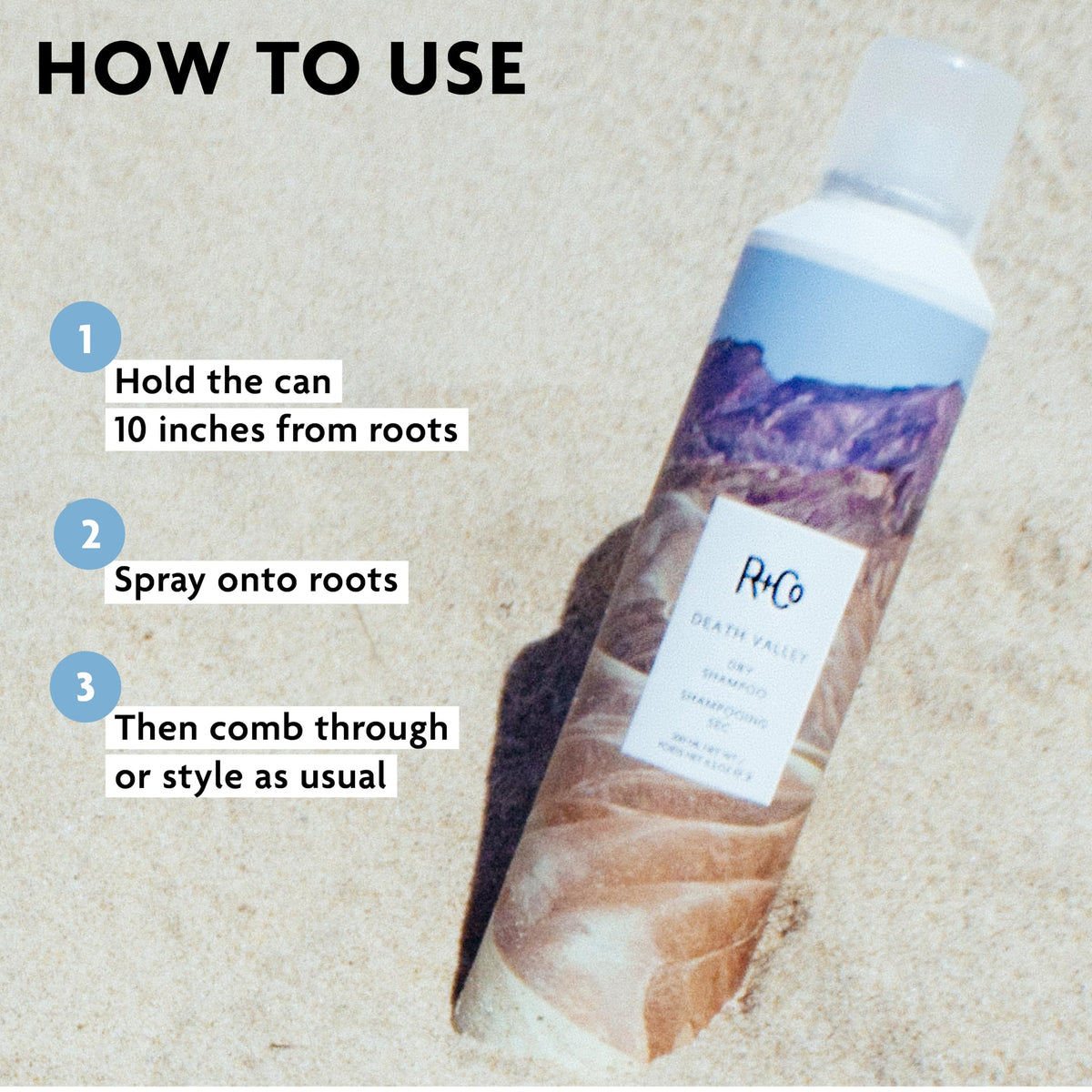 Light Gray R+Co DEATH VALLEY Dry Shampoo