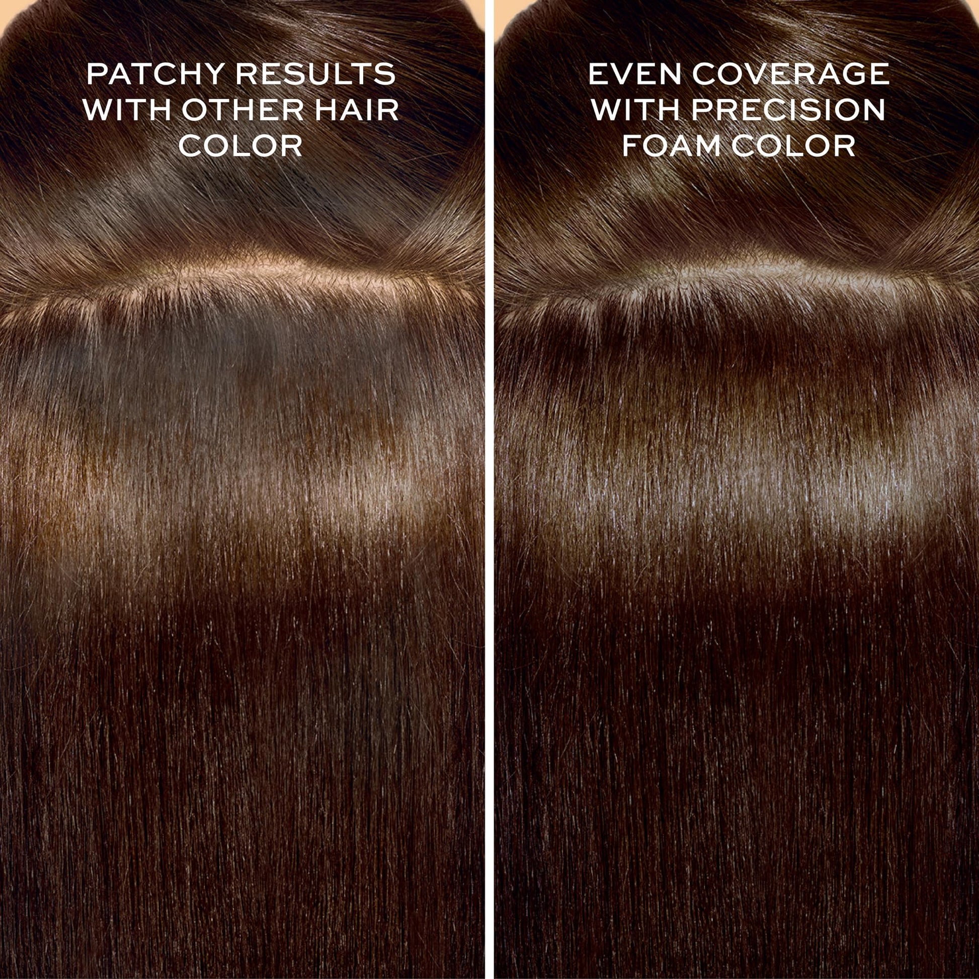 Black John Frieda Precision Foam Colour, Medium Natural Brown 5N, Full-coverage Hair Color Kit, Anti-Fade Gray Coverage, Deep Color Saturation Hair Dye, 1 Application