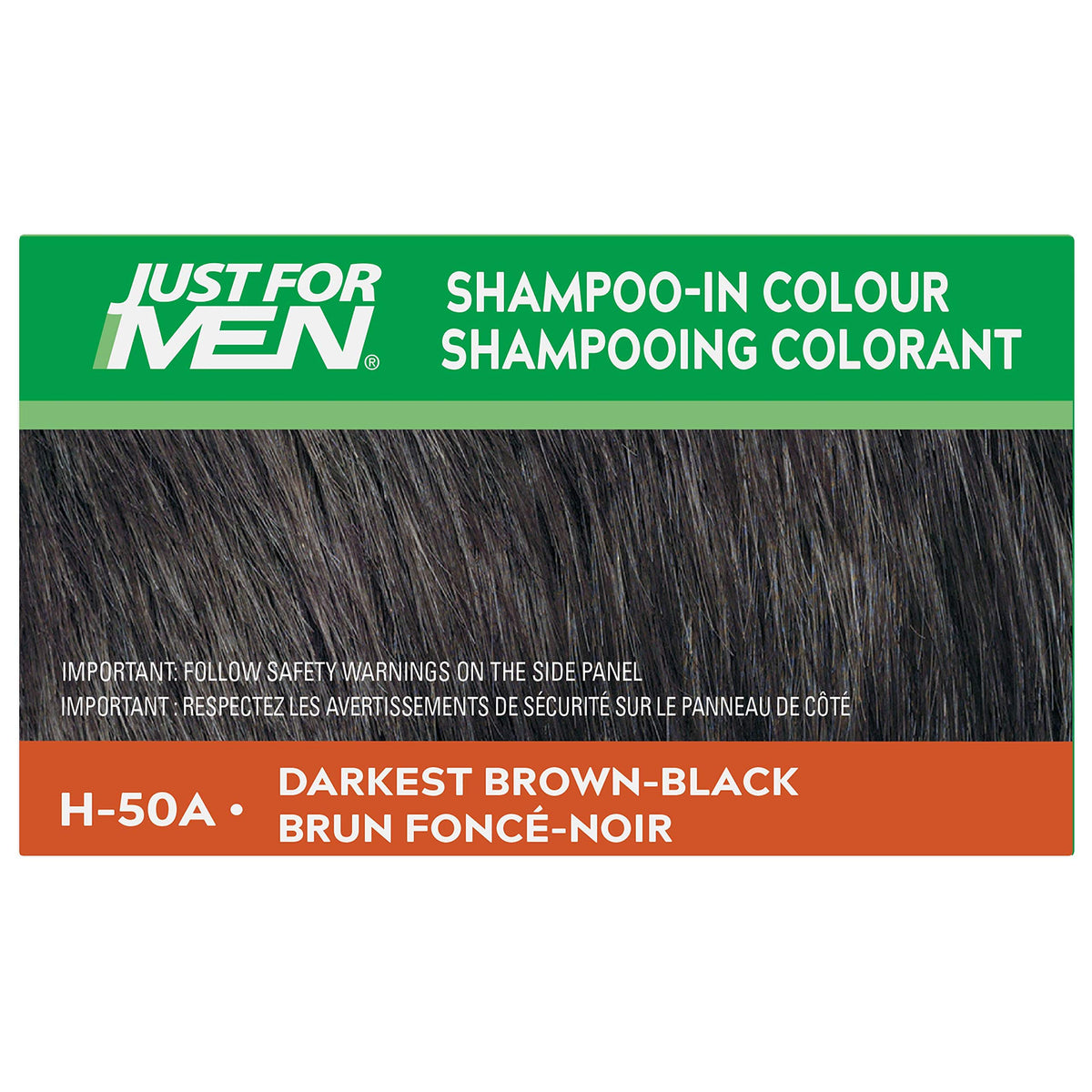Dark Slate Gray Just For Men Shampoo-In #H-50 Haircolor Darkest Brown/Black (3 Pack)