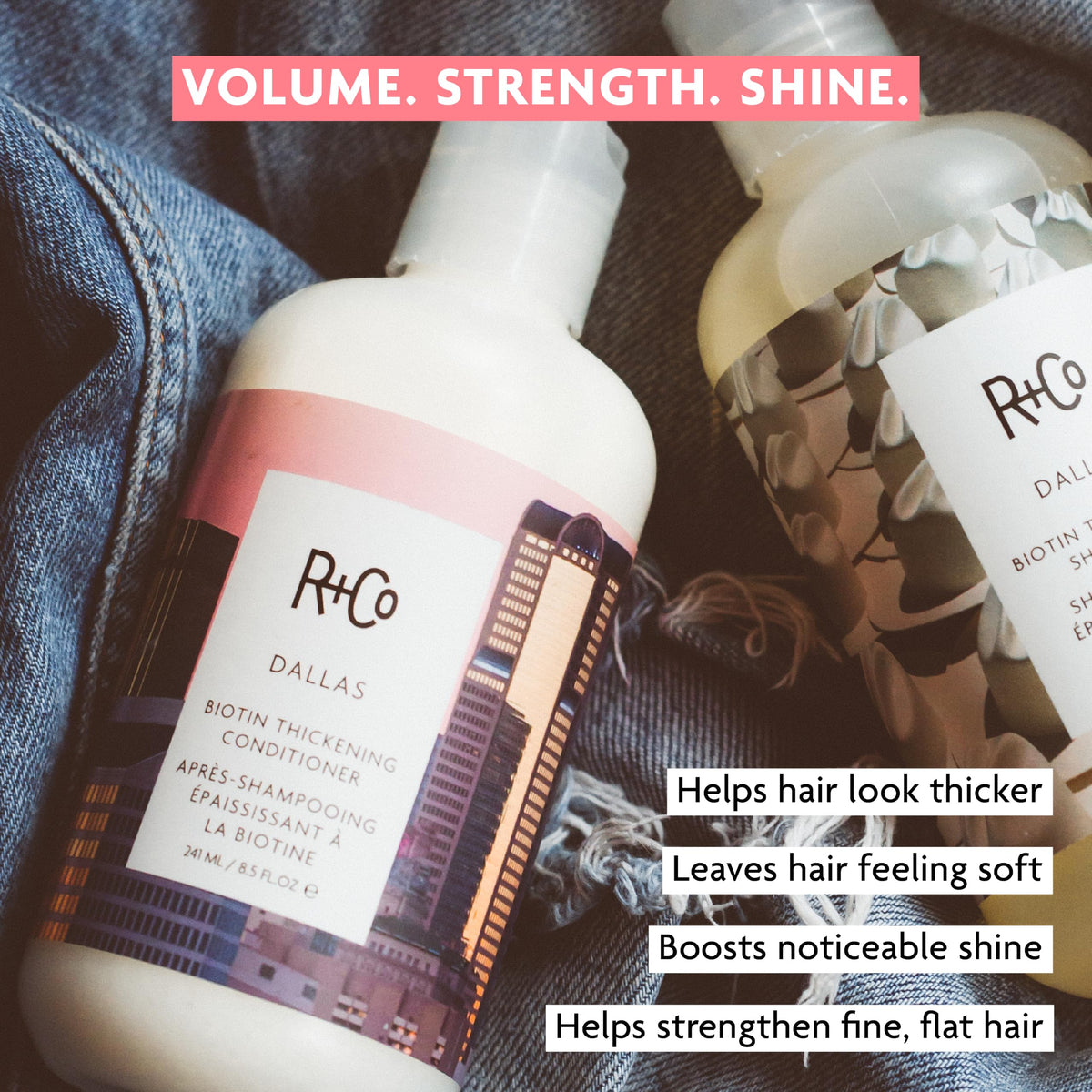Lavender R+Co DALLAS Biotin Thickening Conditioner