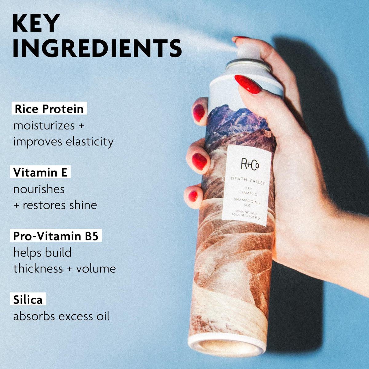 Light Blue R+Co DEATH VALLEY Dry Shampoo
