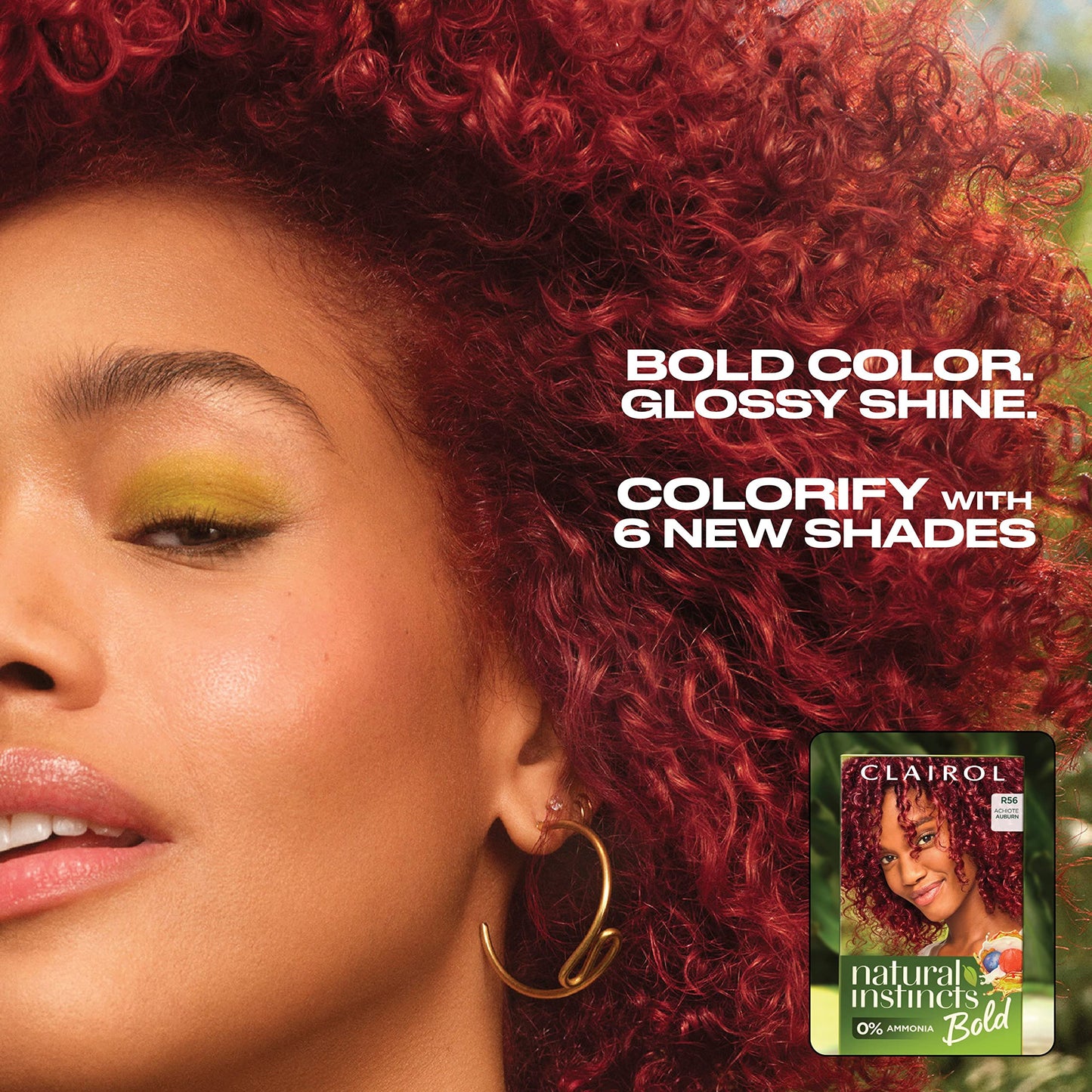 Dark Red Clairol Natural Instincts Bold Permanent Hair Dye, F66 Dragon Fuchsia Hair Color, Pack of 1