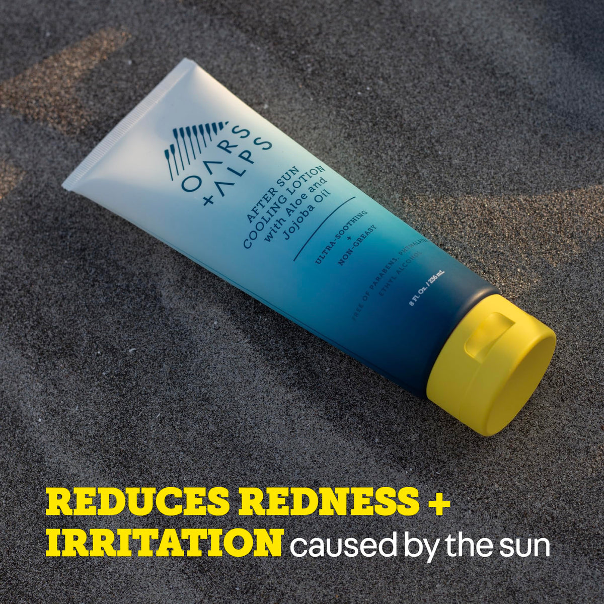 Dark Slate Gray Oars + Alps After Sun Cooling Lotion, Soothing Sunburn Relief, 1pk, 8 Fl Oz