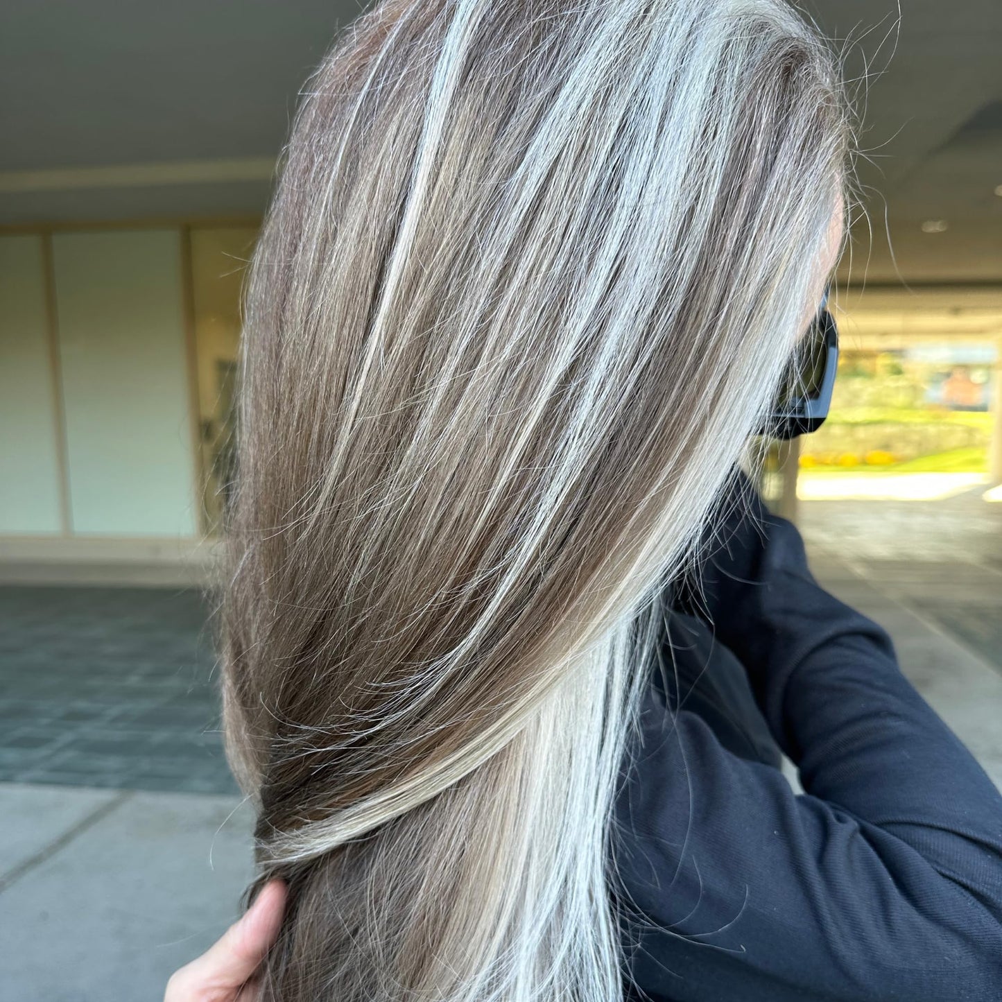 Dark Olive Green RUSK Deepshine PlatinumX Conditioner, Eliminates Brassiness, Brightening Boost for Platinum, Silver, Gray, White, and Blonde Hair, 33.8 oz