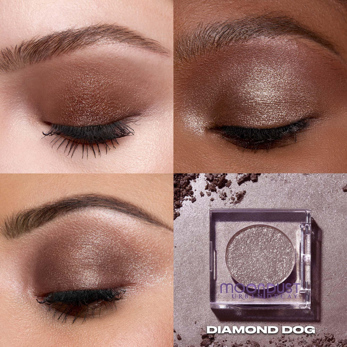 Tan Urban Decay 24/7 Moondust Brown Eyeshadow with Micro-Pearls (Diamond Dog)