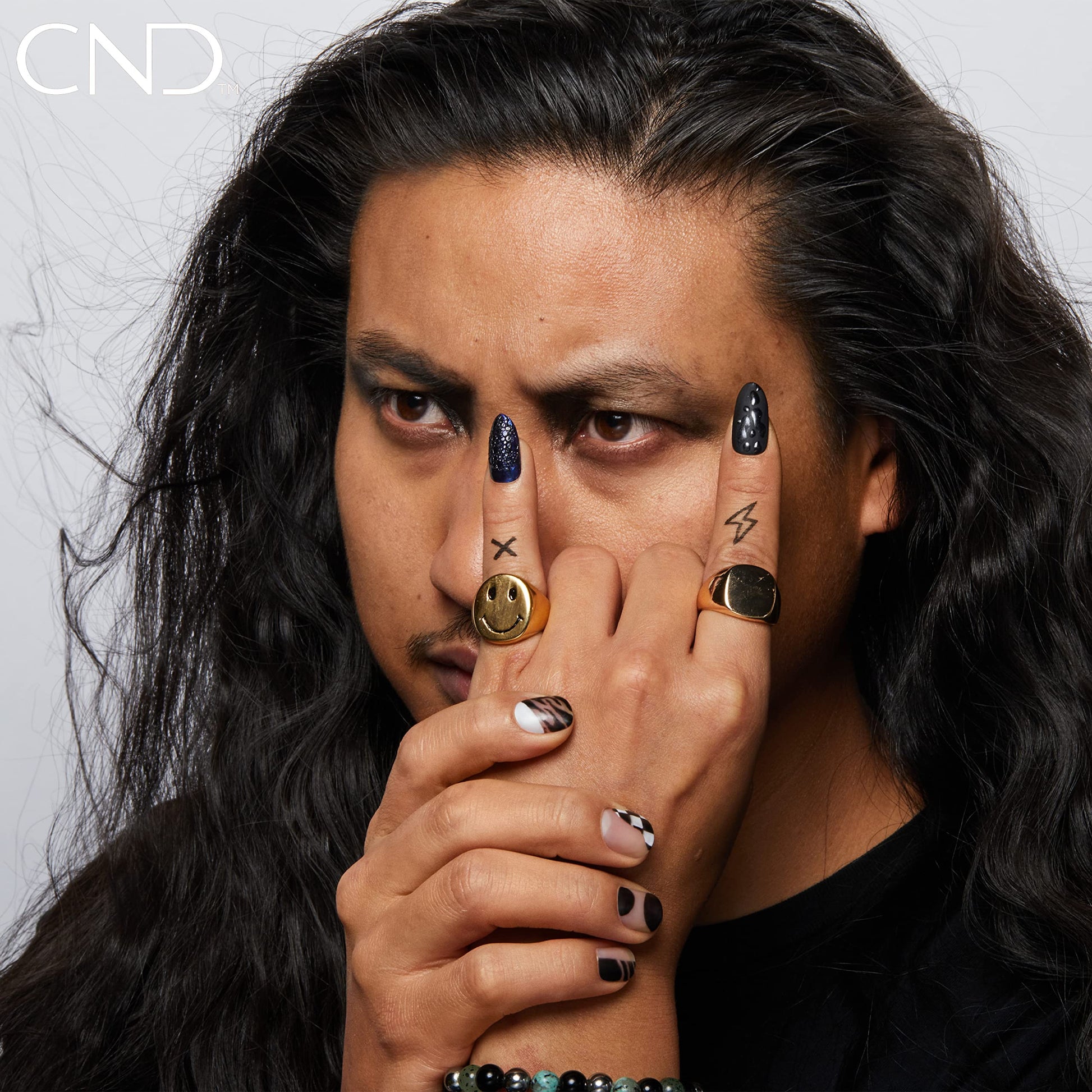 Black CND Vinylux Longwear Black Nail Polish, Gel-like Shine & Chip Resistant Color, Asphalt, 0.5 fl. oz