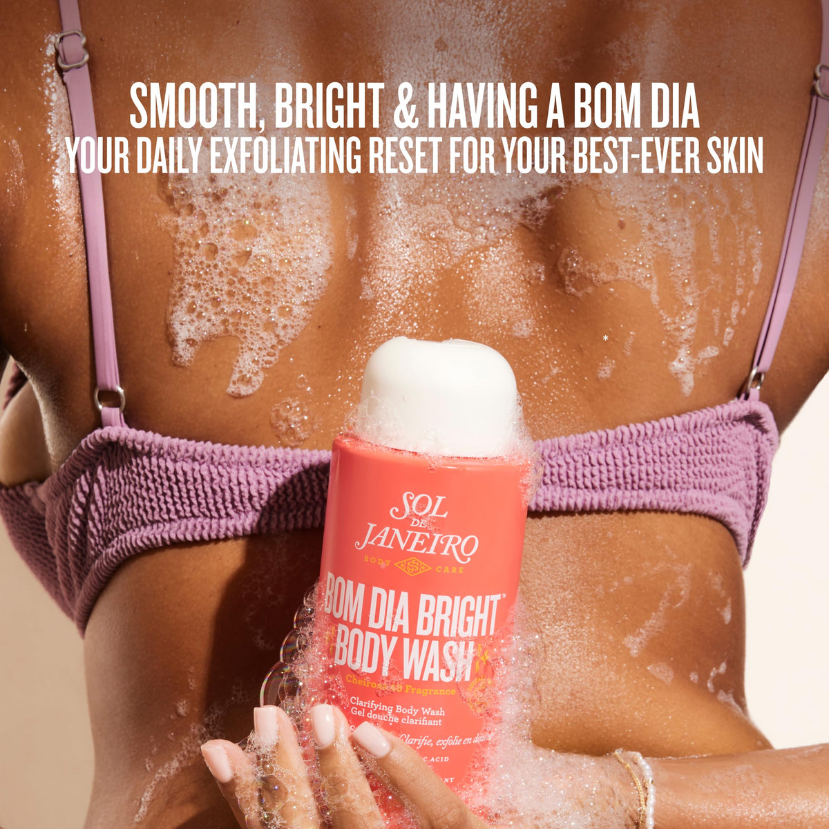 Dark Salmon SOL DE JANEIRO Bom Dia Bright Body Wash 385mL/13.0 fl oz.