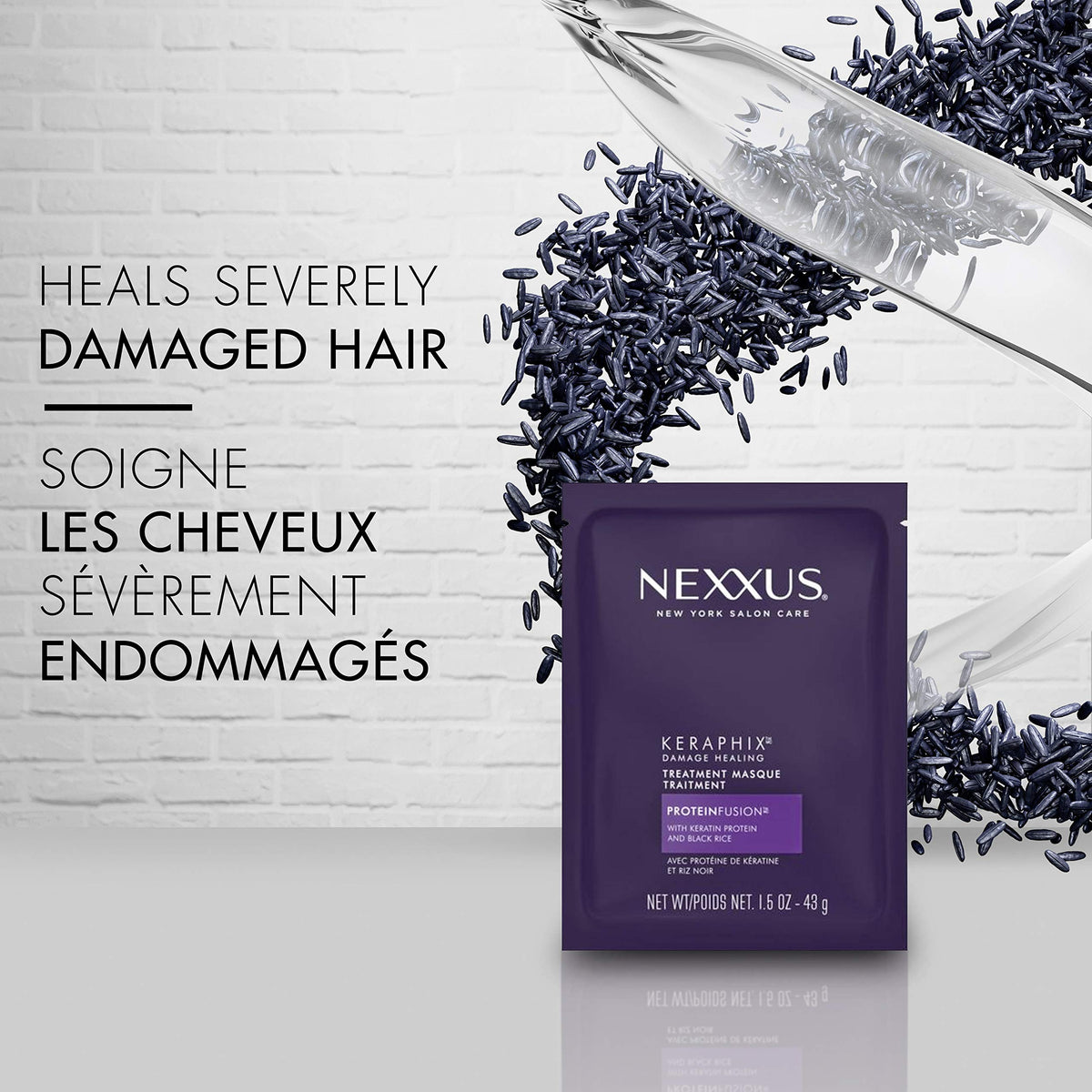Gray Nexxus Keraphix Masque for Damaged Hair 1.5 oz