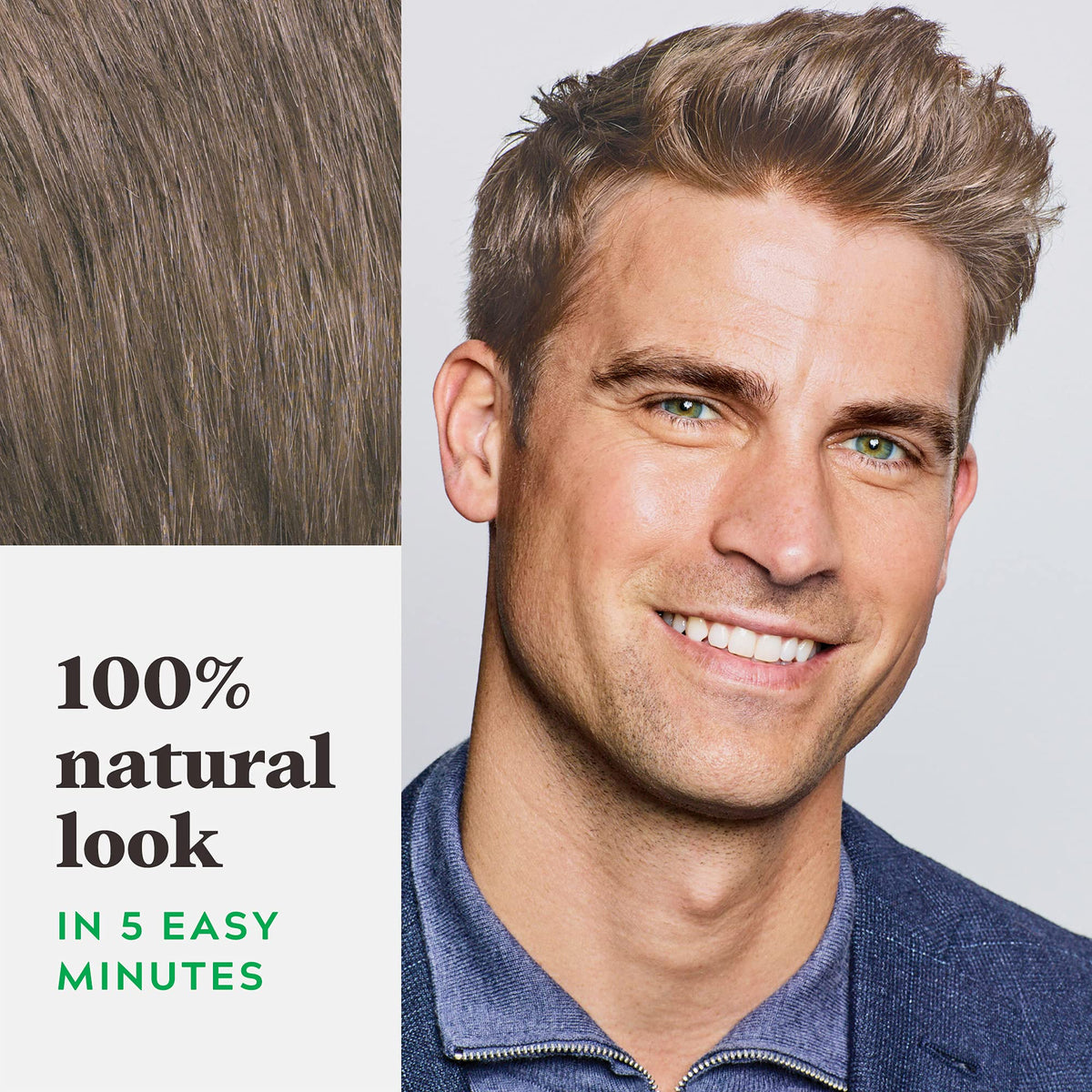 Dim Gray JUST FOR MEN Shampoo-In Color, Hair Color, Light Brown H-25 (3 Pack)