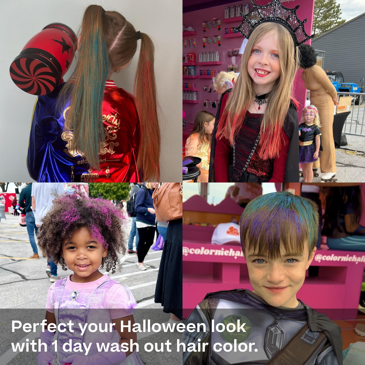 Gray Hally Hair Shade Stix, Red Temporary Hair Dye for Kids & Adults Washable