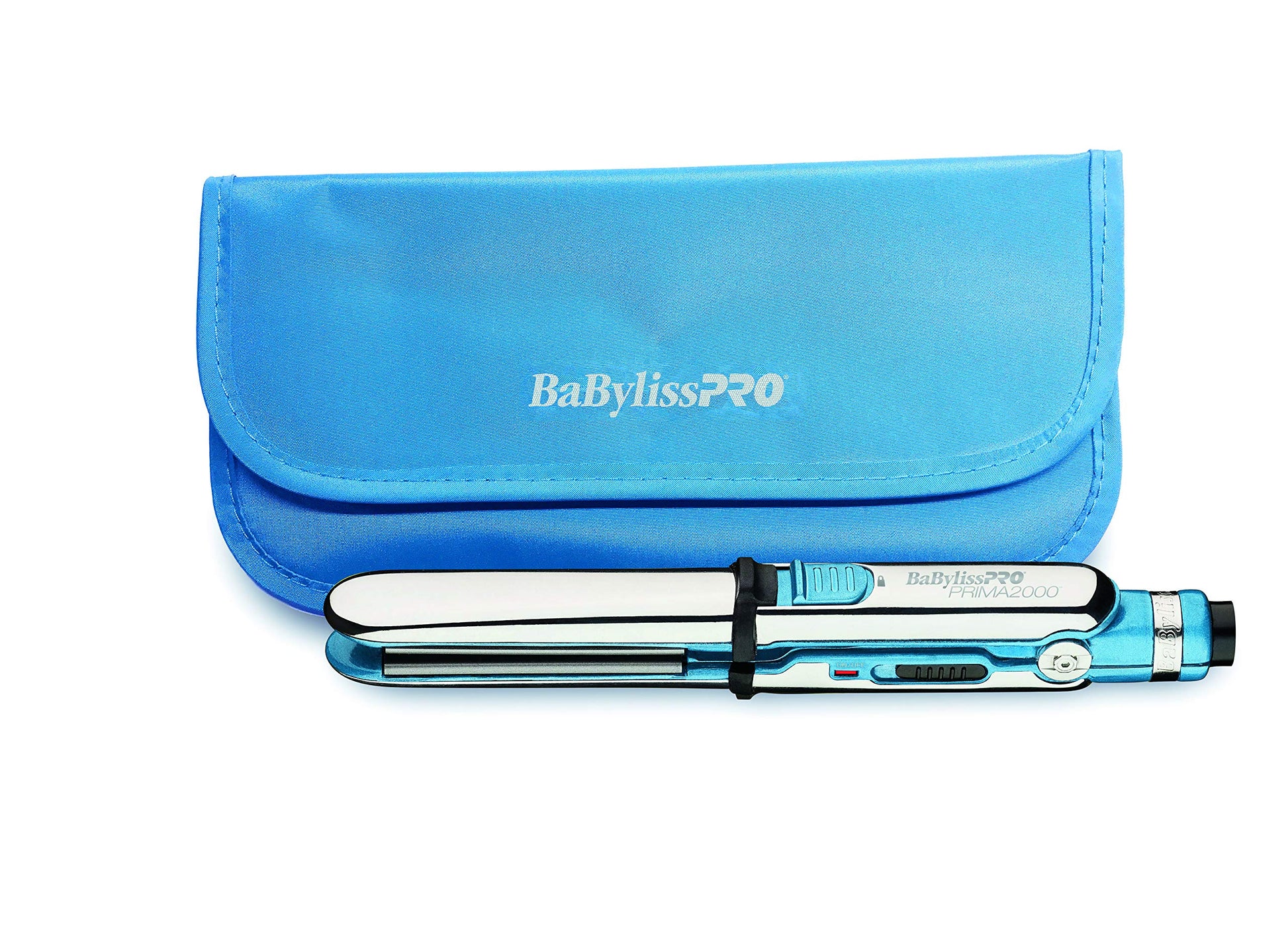 White Smoke BaBylissPRO Flat Iron Hair Straightener, 3/4 Inch Nano Titanium Prima 2000 Mini Travel, Hair Styling Tools & Appliances, BNT2000UC
