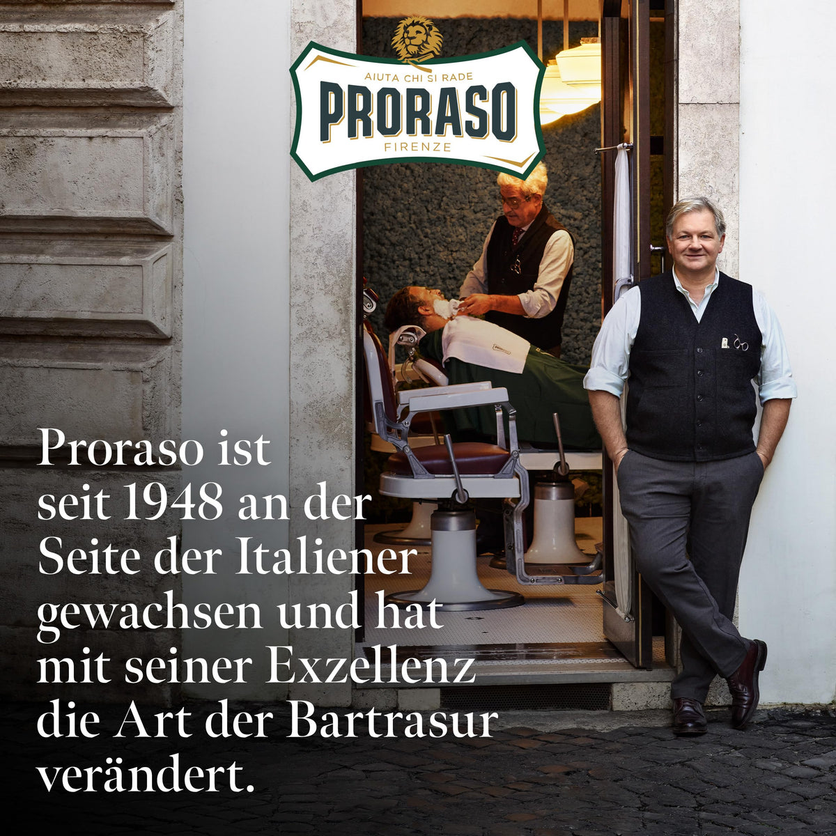 Dark Slate Gray Proraso After Shave Balm - Aloe Vera & Vitamin E