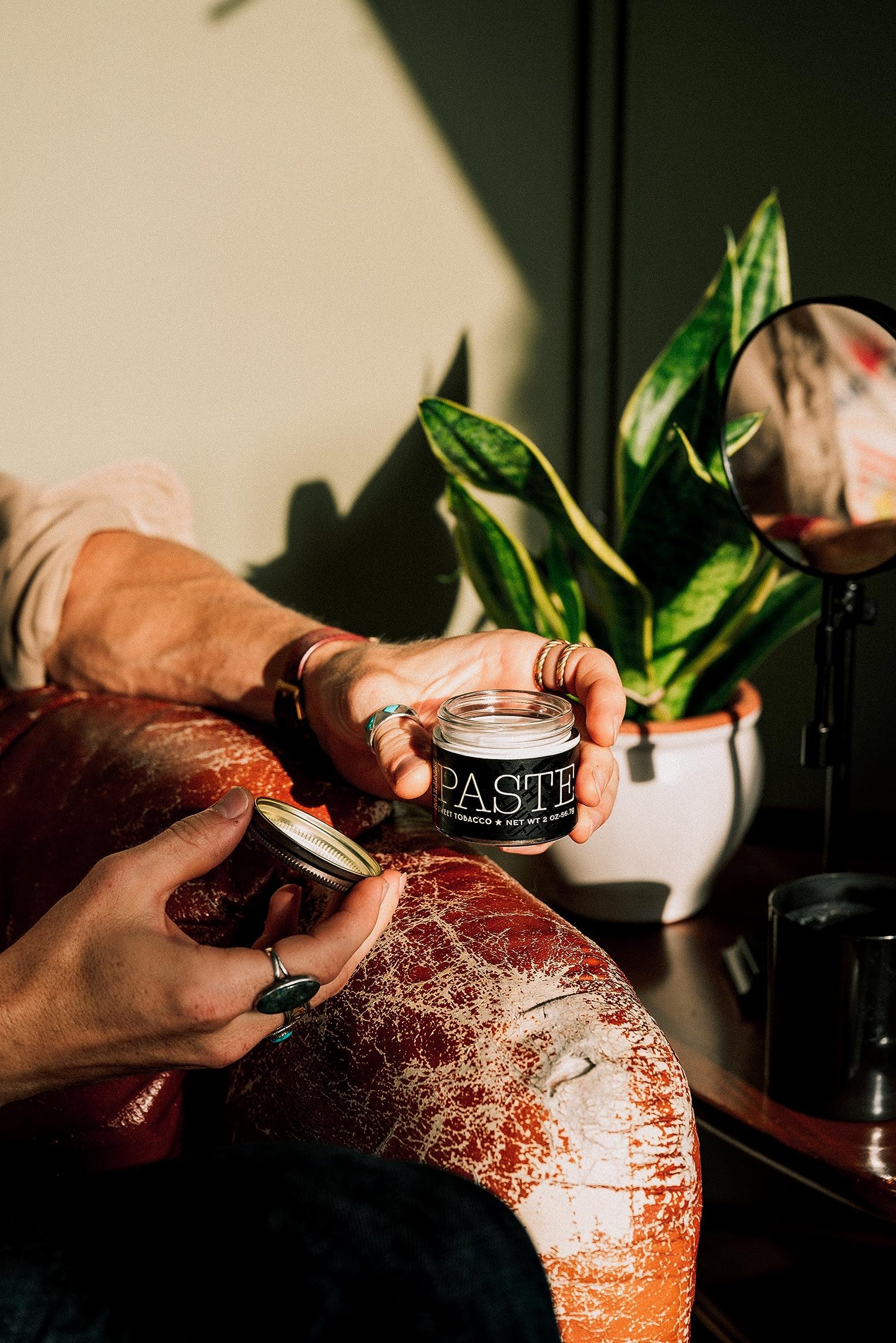 Black 18.21 Man Made Hair Styling Product, 2oz. Original Sweet Tobacco Scent in Paste with Natural Shine Finish