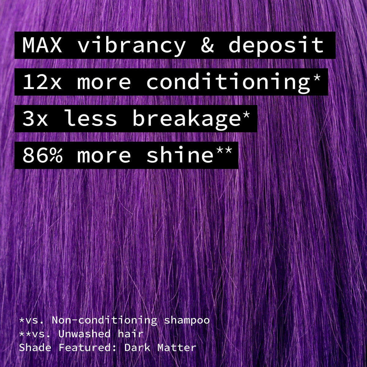 Midnight Blue Pulp Riot Dark Matter Semi Permanent Hair Color – Electric Violet, 4 oz