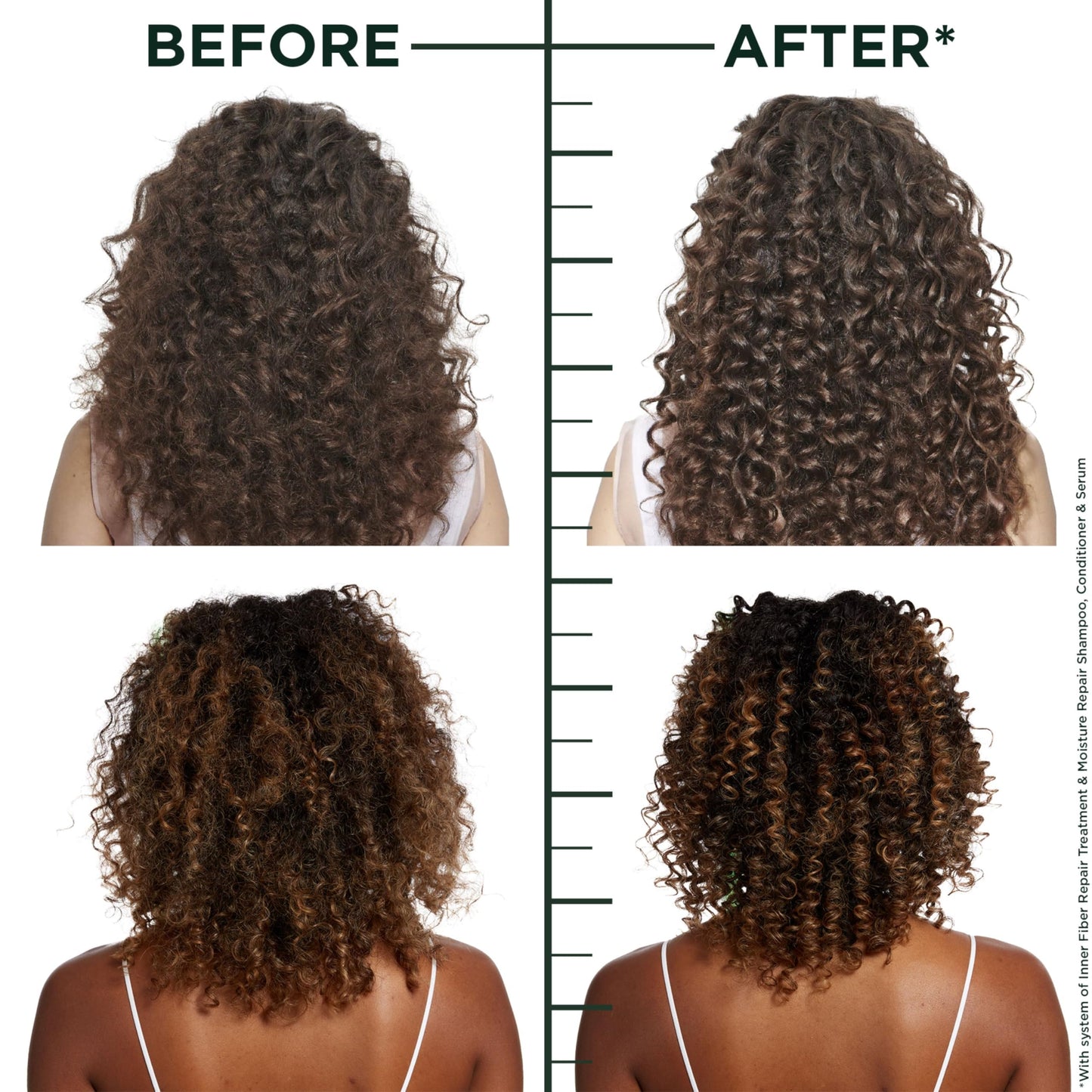 White Smoke Garnier Fructis Hair Filler Moisture Repair Serum Treatment, Moisturizing Hair Serum for Curls and Waves with Hyaluronic Acid, 3.75 Fl Oz, 1 Count
