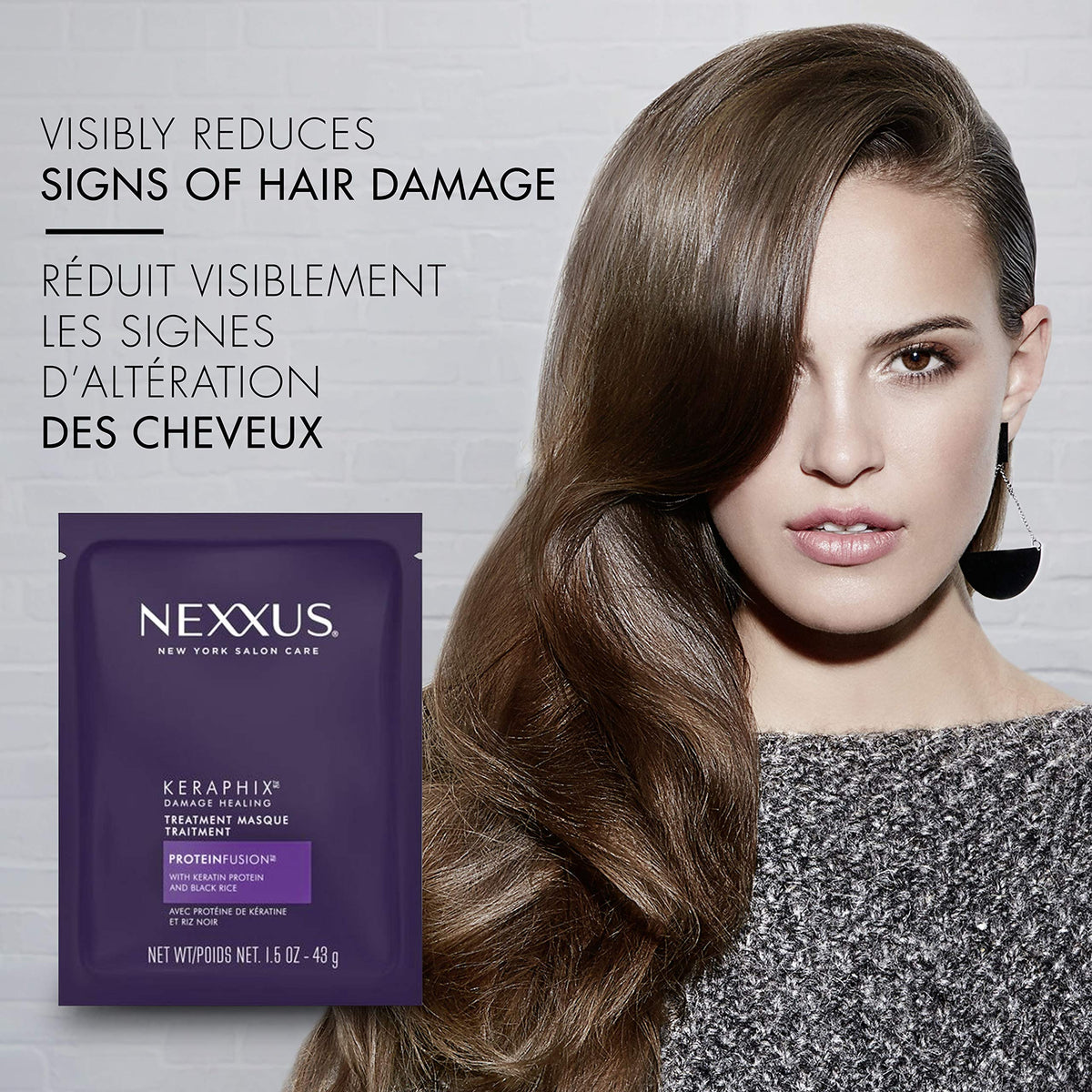 Gray Nexxus Keraphix Masque for Damaged Hair 1.5 oz
