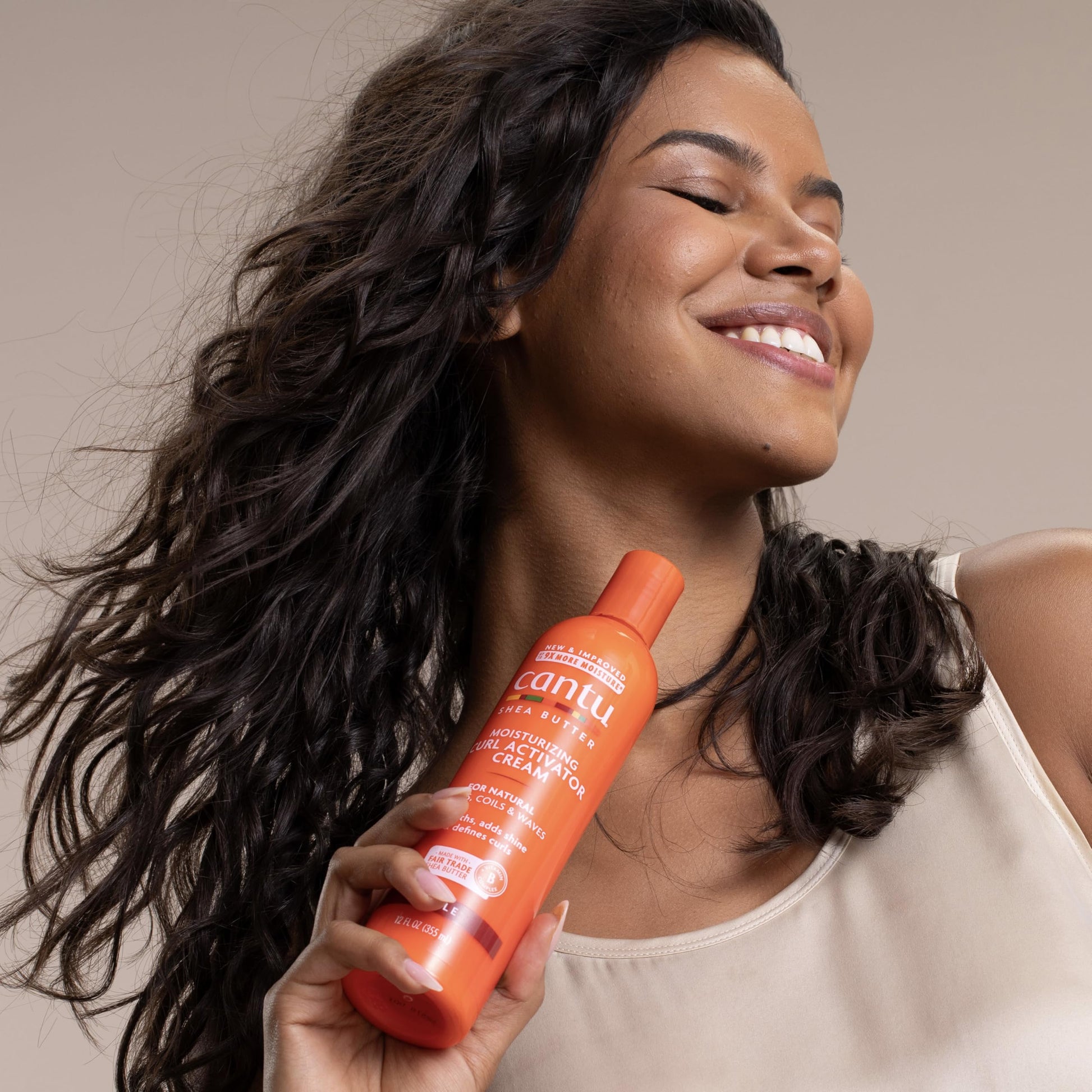 Dark Gray Cantu Moisturizing Curl Activator Cream for Natural Hair with Pure Shea Butter, 12 fl oz (Pack of 2)