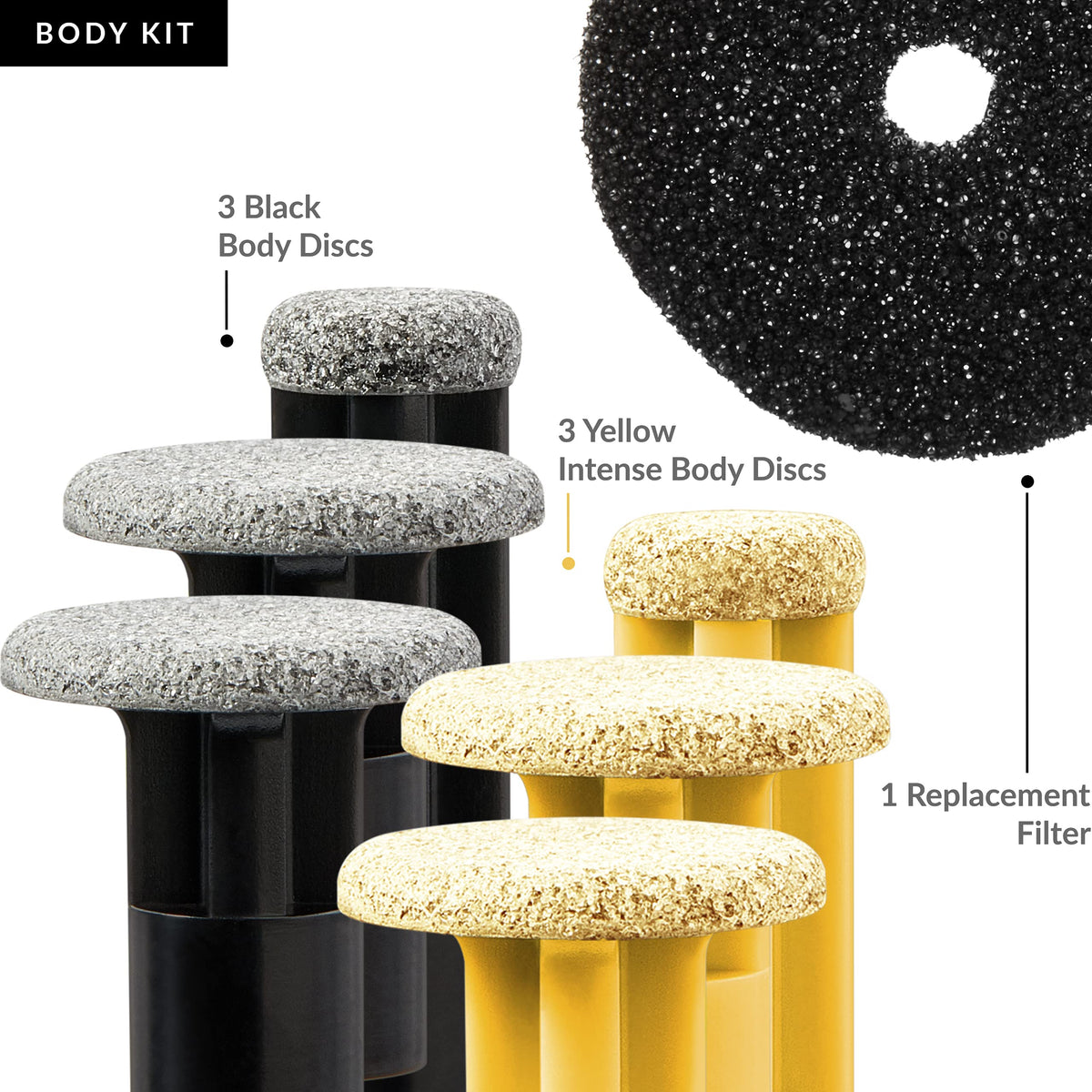 White Smoke PMD Personal Microderm Replacement Discs - Includes 6 Discs and 1 Filter - For Use With Classic, Plus, Pro, Man, and Elite