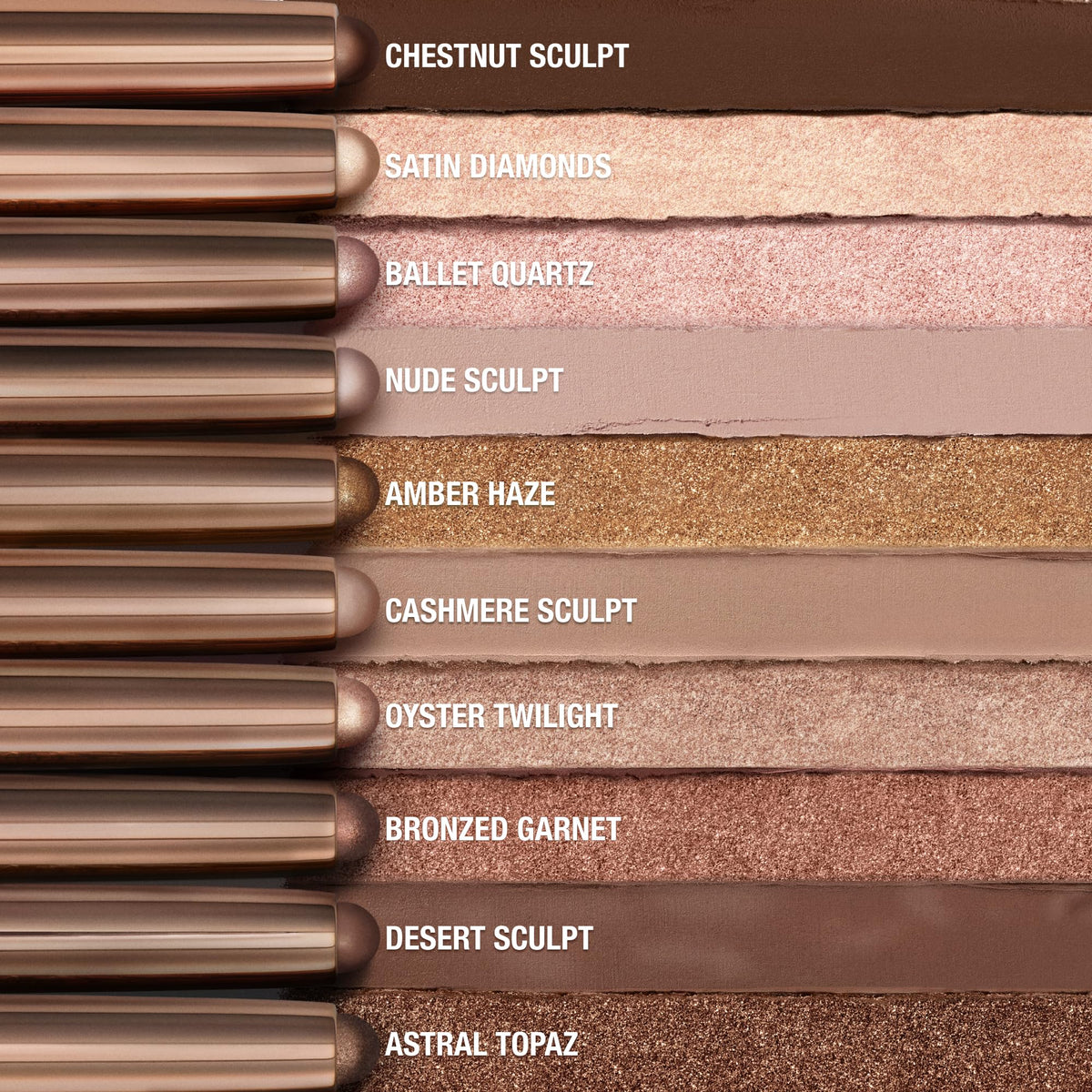 Dark Olive Green Charlotte Tilbury Exagger-Eyes Easy Eyeshadow Stick, Blendable Cream
