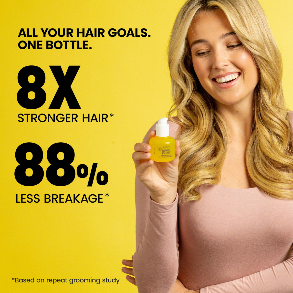 Sandy Brown Drybar Blowout Defense Rapid Repair and Finishing Oil, 2 oz