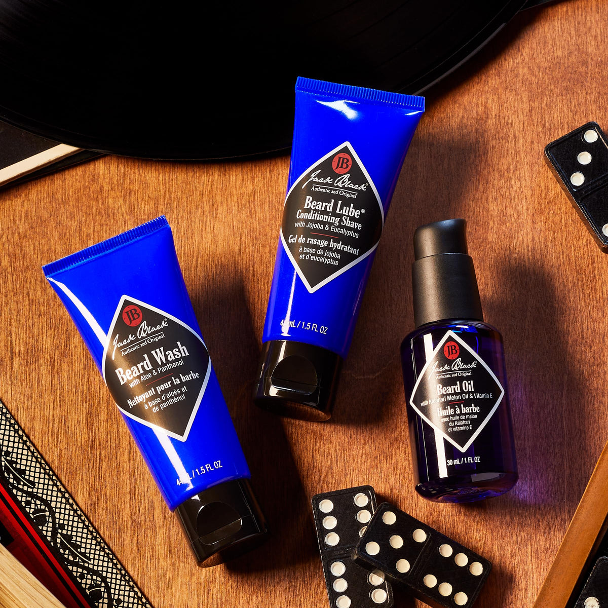 Black Jack Black Beard Wash and Conditioner for Men, 6 Fl Oz