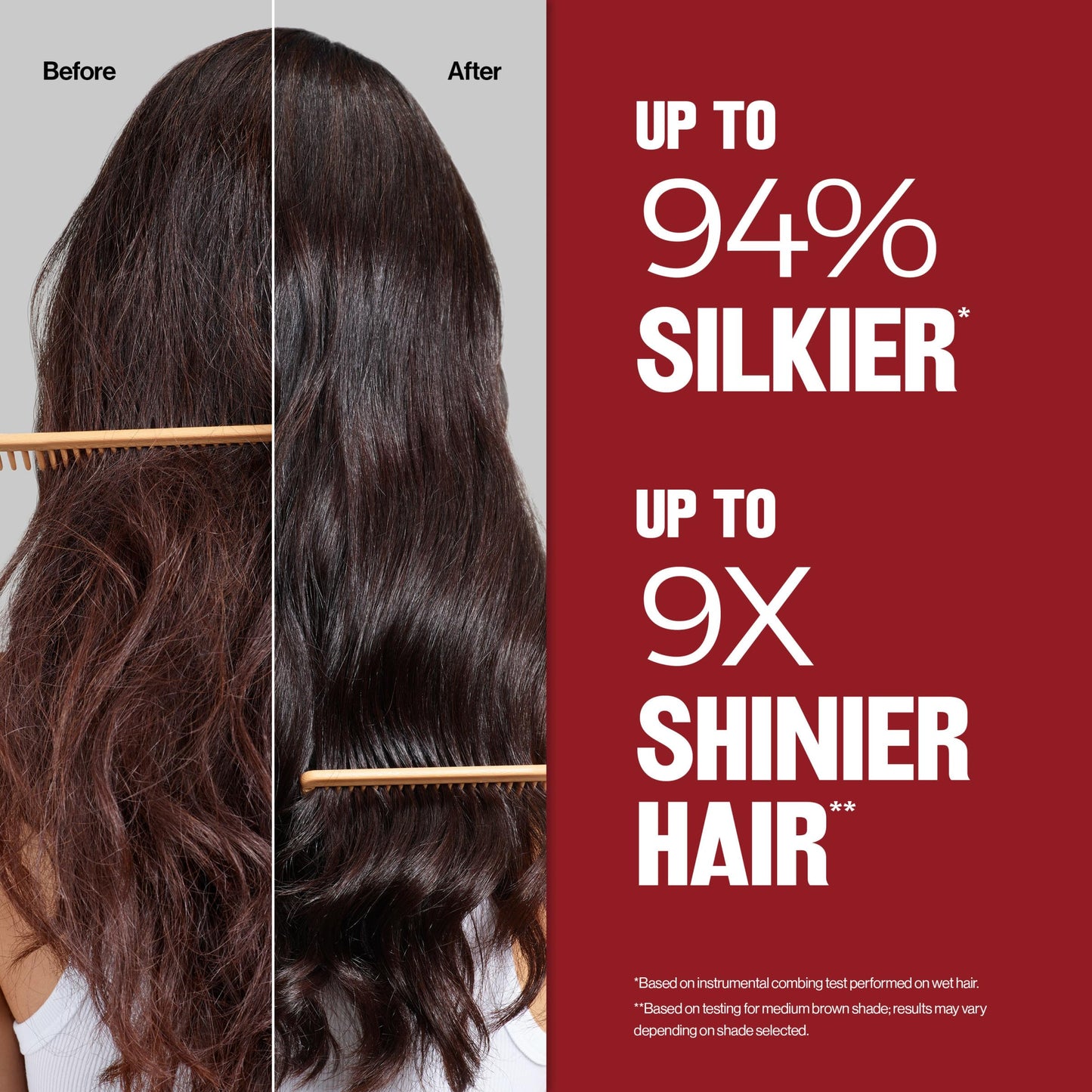 Brown Revlon ColorSilk with Bond Repair Complex, Auburn Permanent Hair Color, 100% Gray Coverage, Ammonia Free Hair Dye, Vegan Keratin, 42 Medium Auburn (Pack of 3)