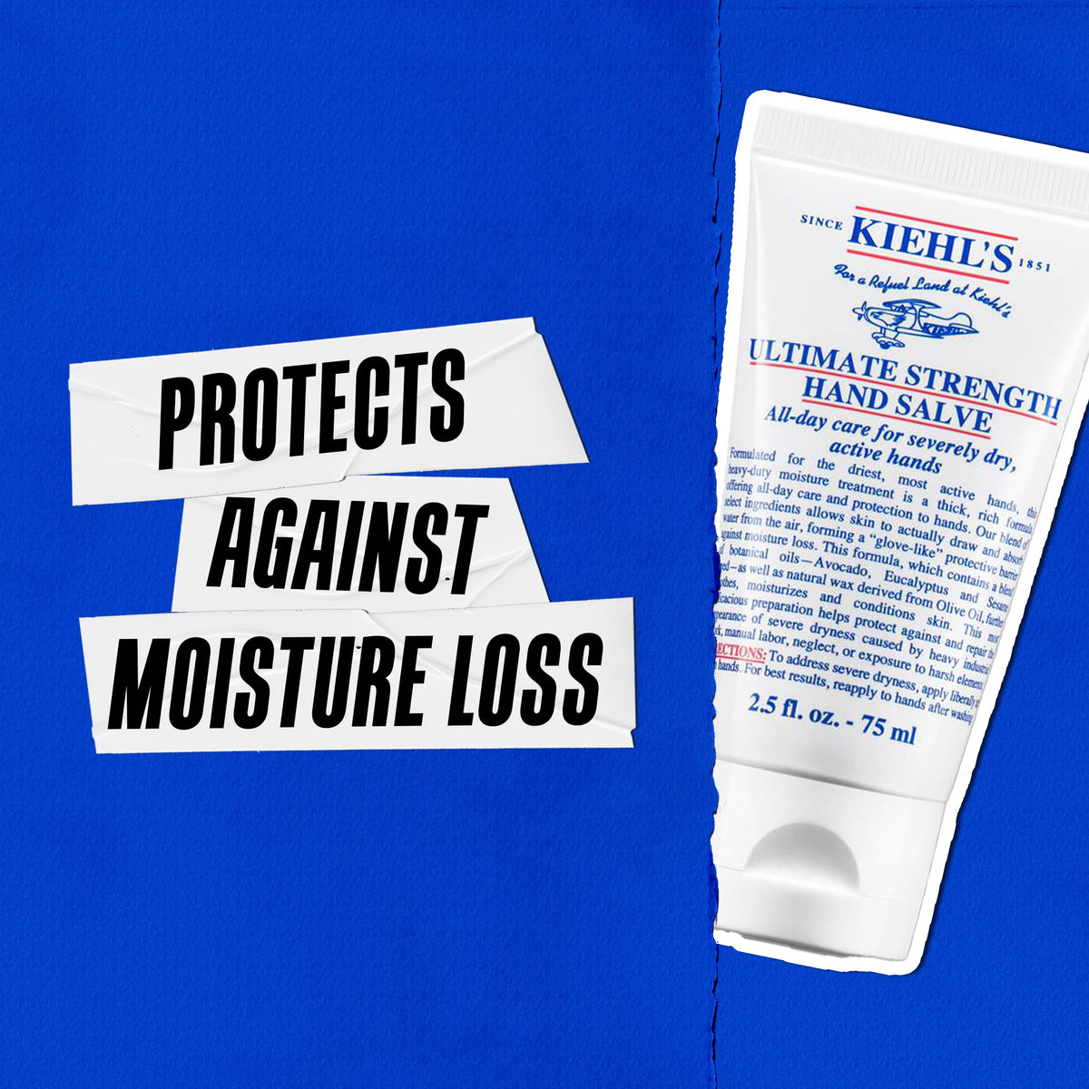 Medium Blue Kiehl's - Ultimate Strength Hand Salve, Deeply Hydrating Hand Lotion