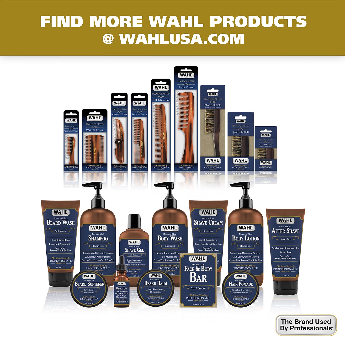 White Smoke Wahl Hair Pomade for Styling with Essential Manuka/Meadowfoam Seed/Clove & Moringa Oil for Control Hold Shine - Model 805611A