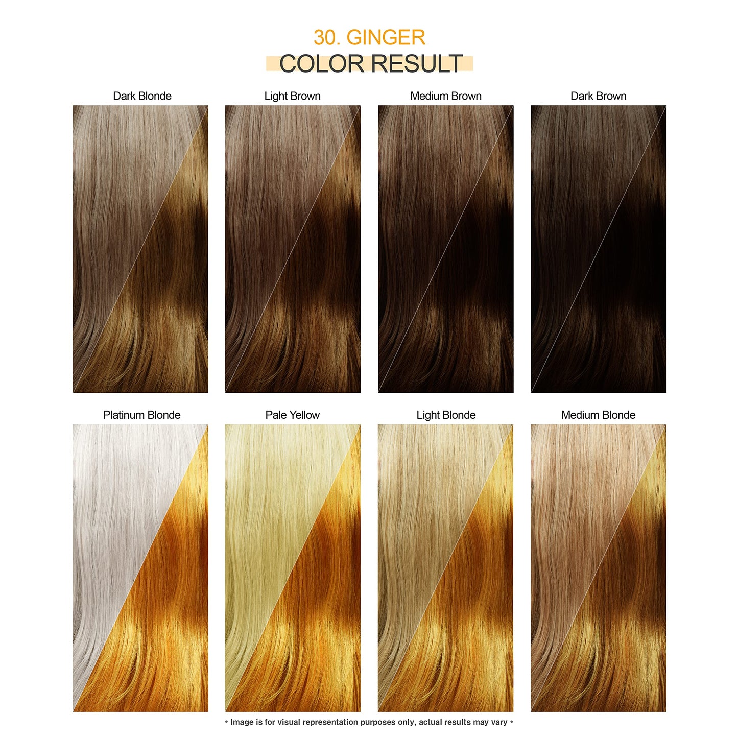 White Smoke Adore Semi Permanent Hair Color - Vegan and Cruelty-Free Hair Dye - 4 Fl Oz - 030 Ginger (Pack of 3)