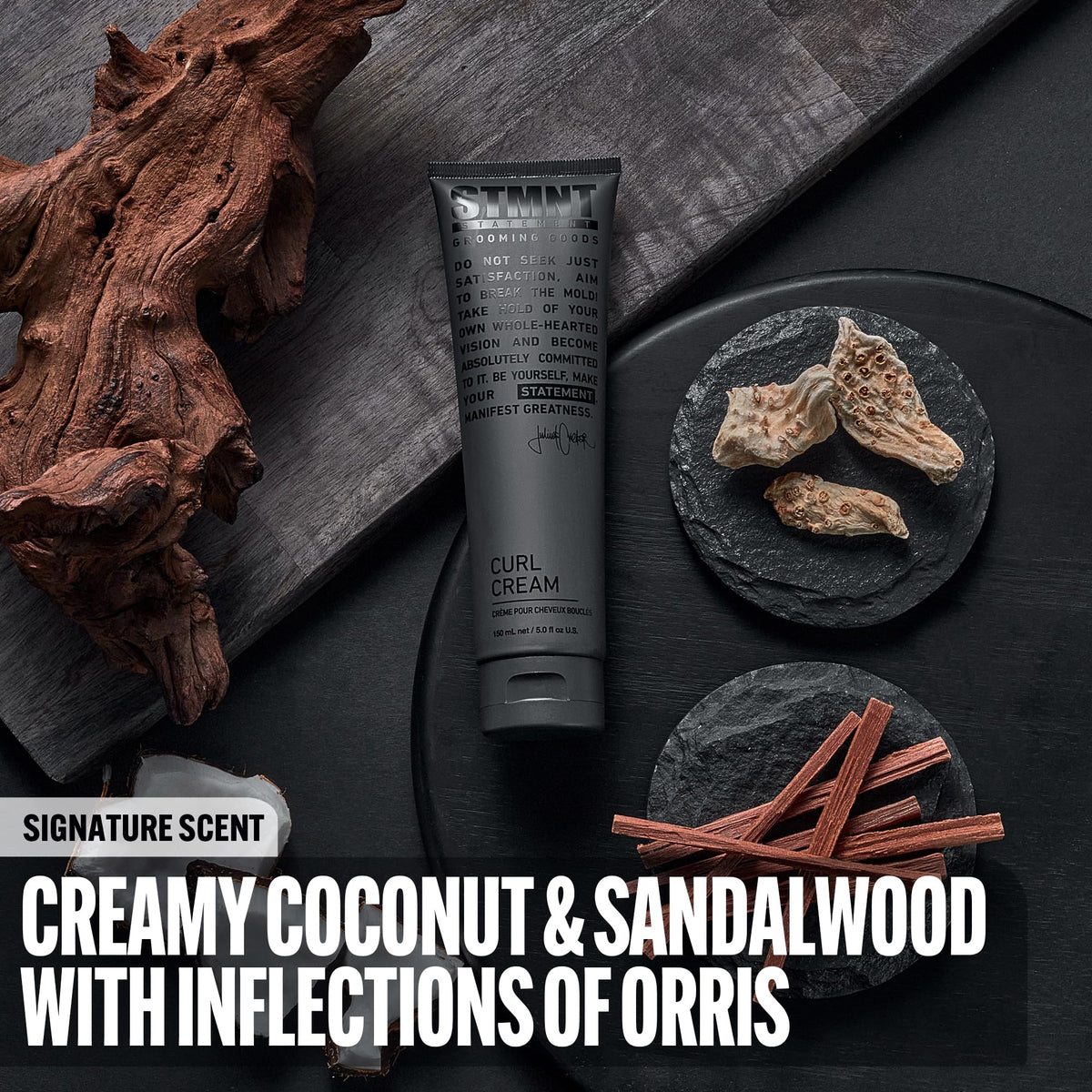 Dark Slate Gray STMNT Grooming Goods Curl Cream | Enhances Curls | Texture Without Crispiness