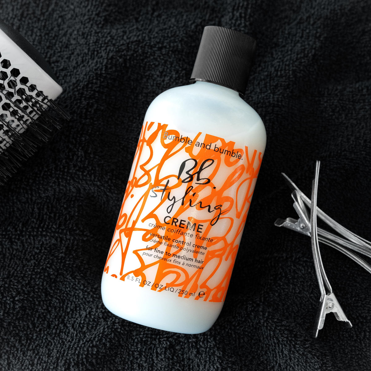 Black Bumble and bumble. Hair Styling Cream For Versatile Control | Builds Body, Creates Sleek Looks + Enhances Curls | Air Dry or Heat Style | For Fine to Medium Curly, Wavy, Straight Hair, 8.5 Fl Oz