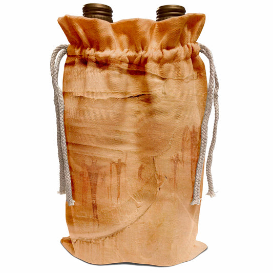 White Smoke 3dRose UT, Buckhorn Wash, pictographs, Alcove Paintings - US45 BJA0071 - Jaynes Gallery Wine Bag